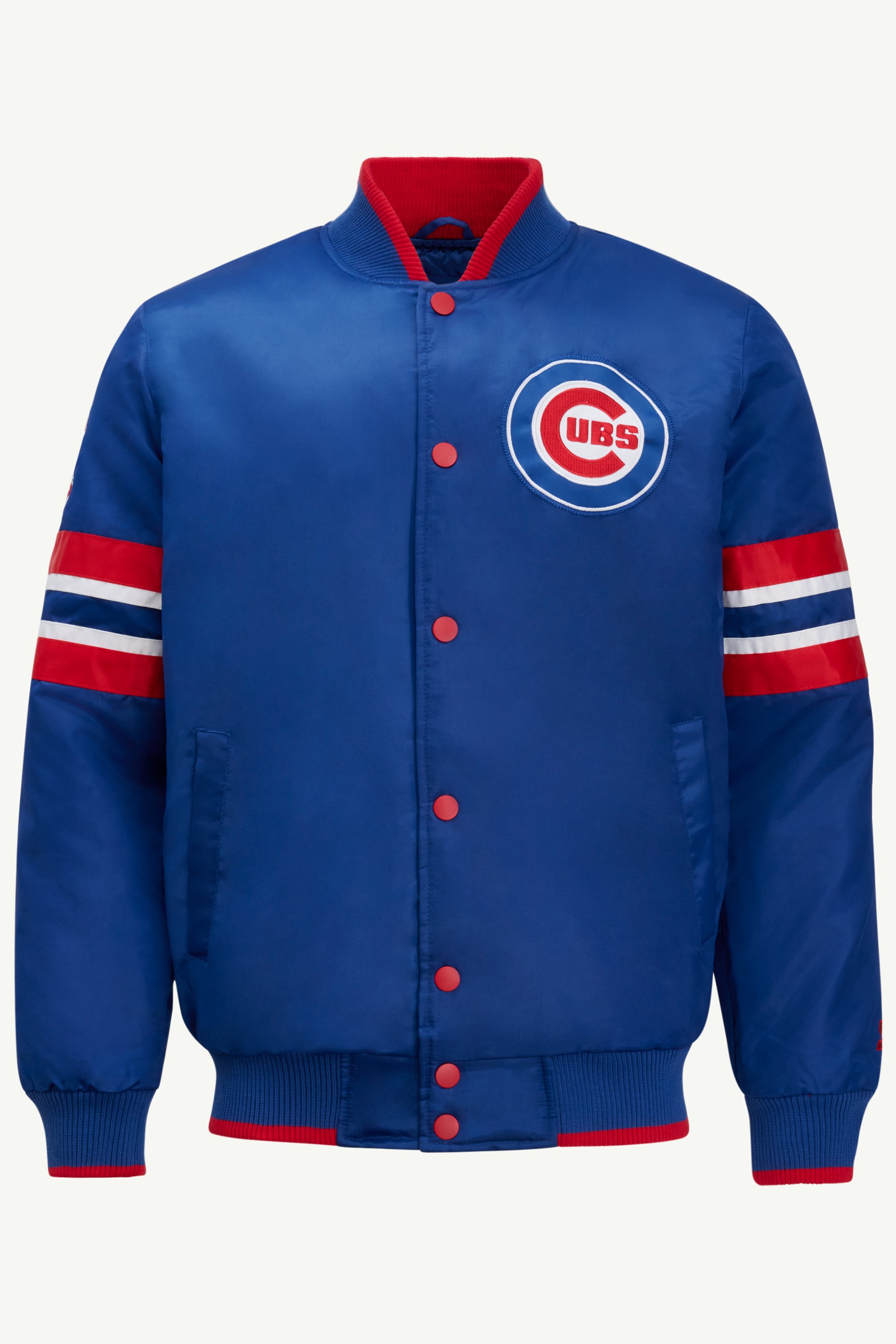 MENS CHICAGO CUBS SATIN JACKET View 1 MENS CHICAGO CUBS SATIN JACKET View 1