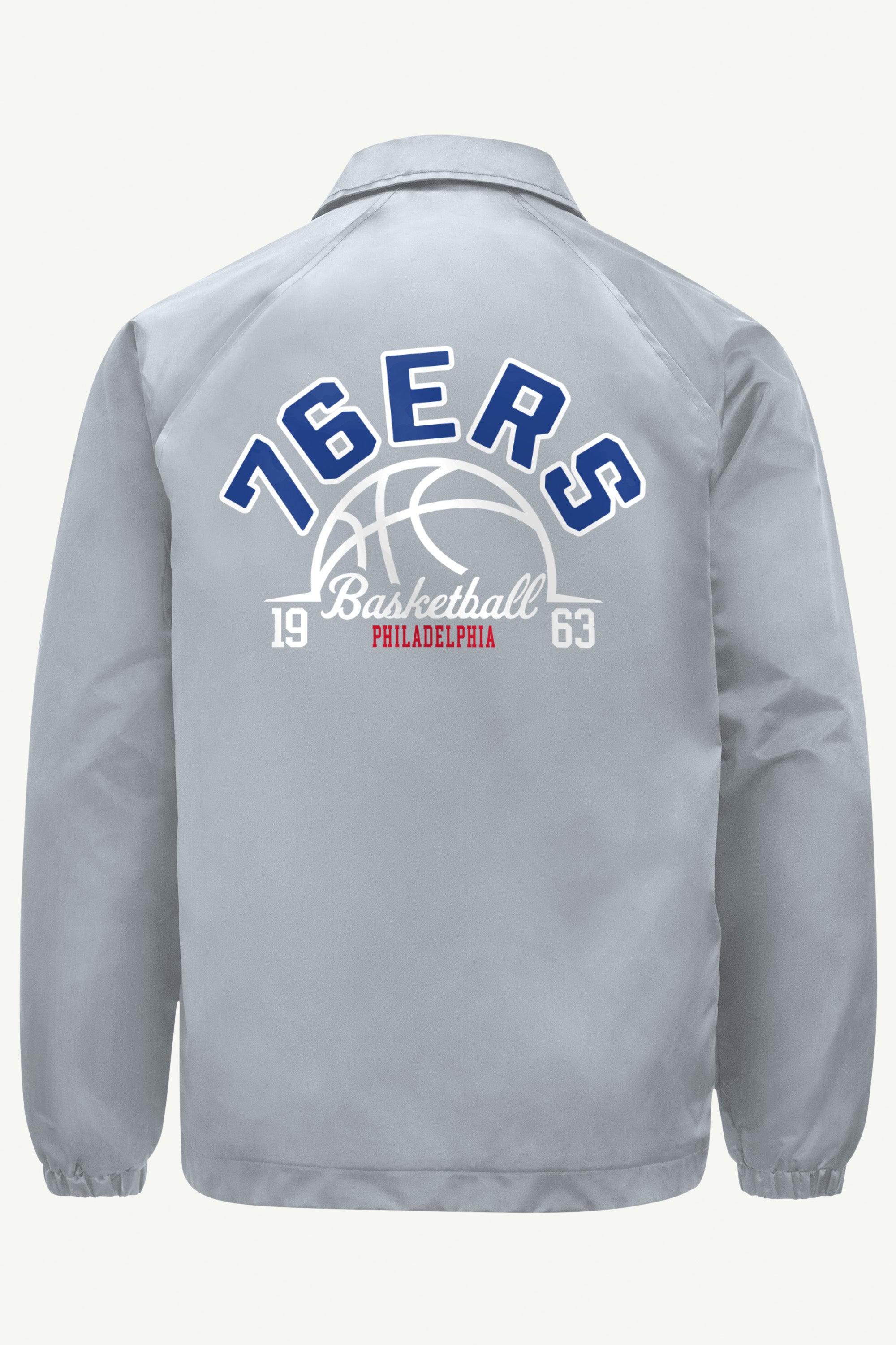 MENS PHILADEPHIA 76ERS HALF BALL COACHES JACKET View 2 | NBA MENS PHILADEPHIA 76ERS HALF BALL COACHES JACKET View 2 | NBA