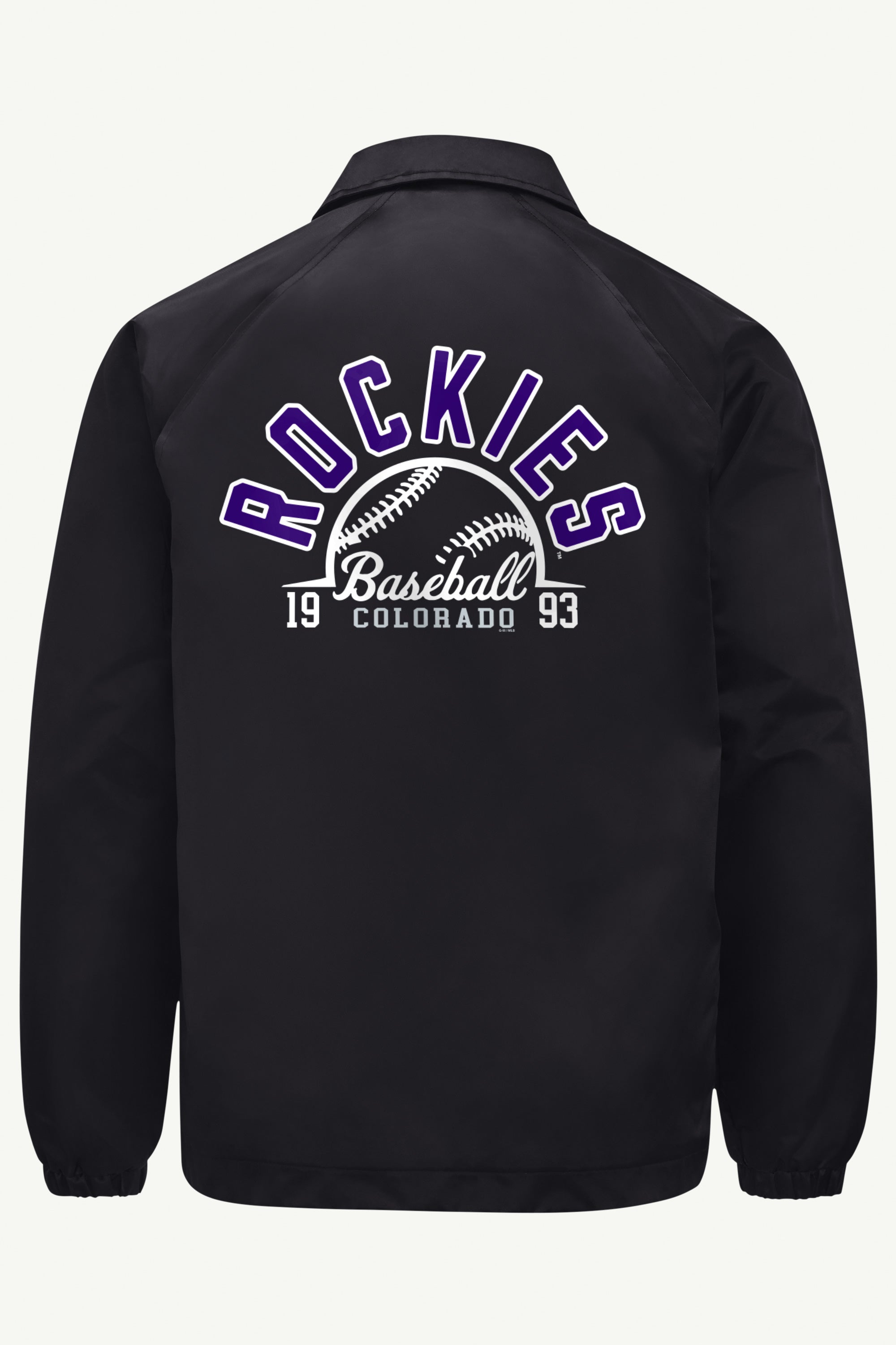 MENS COLORADO ROCKIES RETRO COACHES JACKET View 2 MENS COLORADO ROCKIES RETRO COACHES JACKET View 2