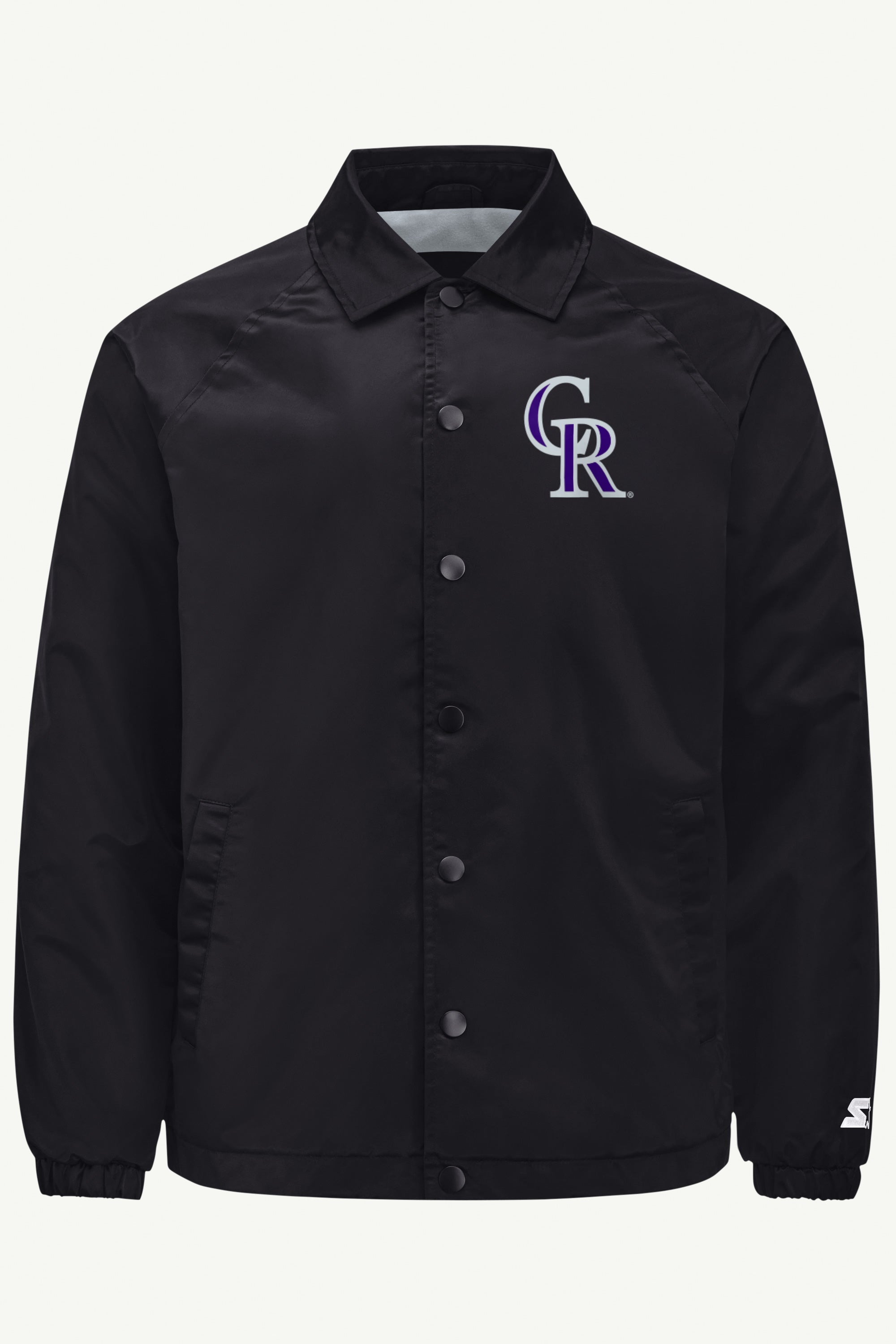MENS COLORADO ROCKIES RETRO COACHES JACKET View 1 MENS COLORADO ROCKIES RETRO COACHES JACKET View 1