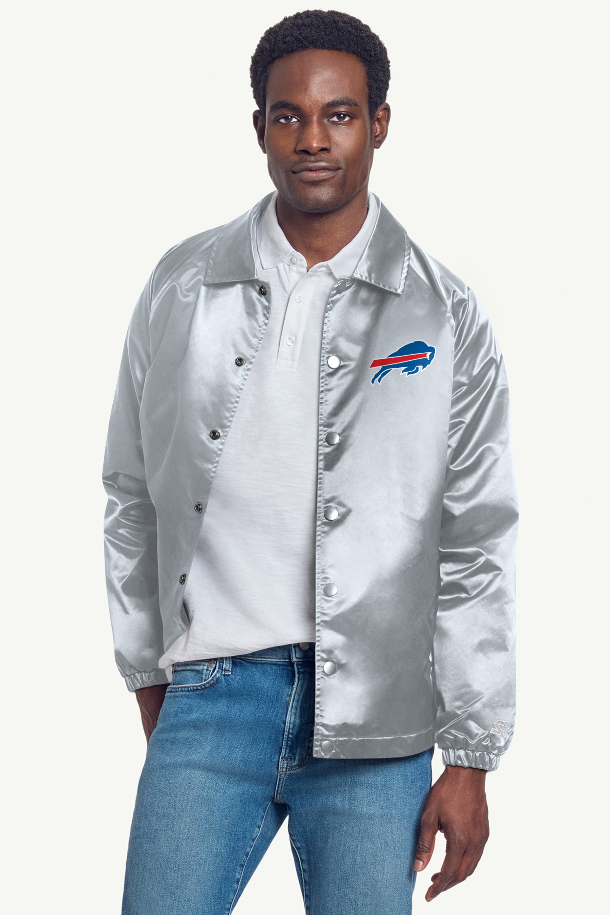 MENS BUFFALO BILLS RETRO TEAM COACHES JACKET View 3 | Men's Jackets MENS BUFFALO BILLS RETRO TEAM COACHES JACKET View 3 | Men's Jackets