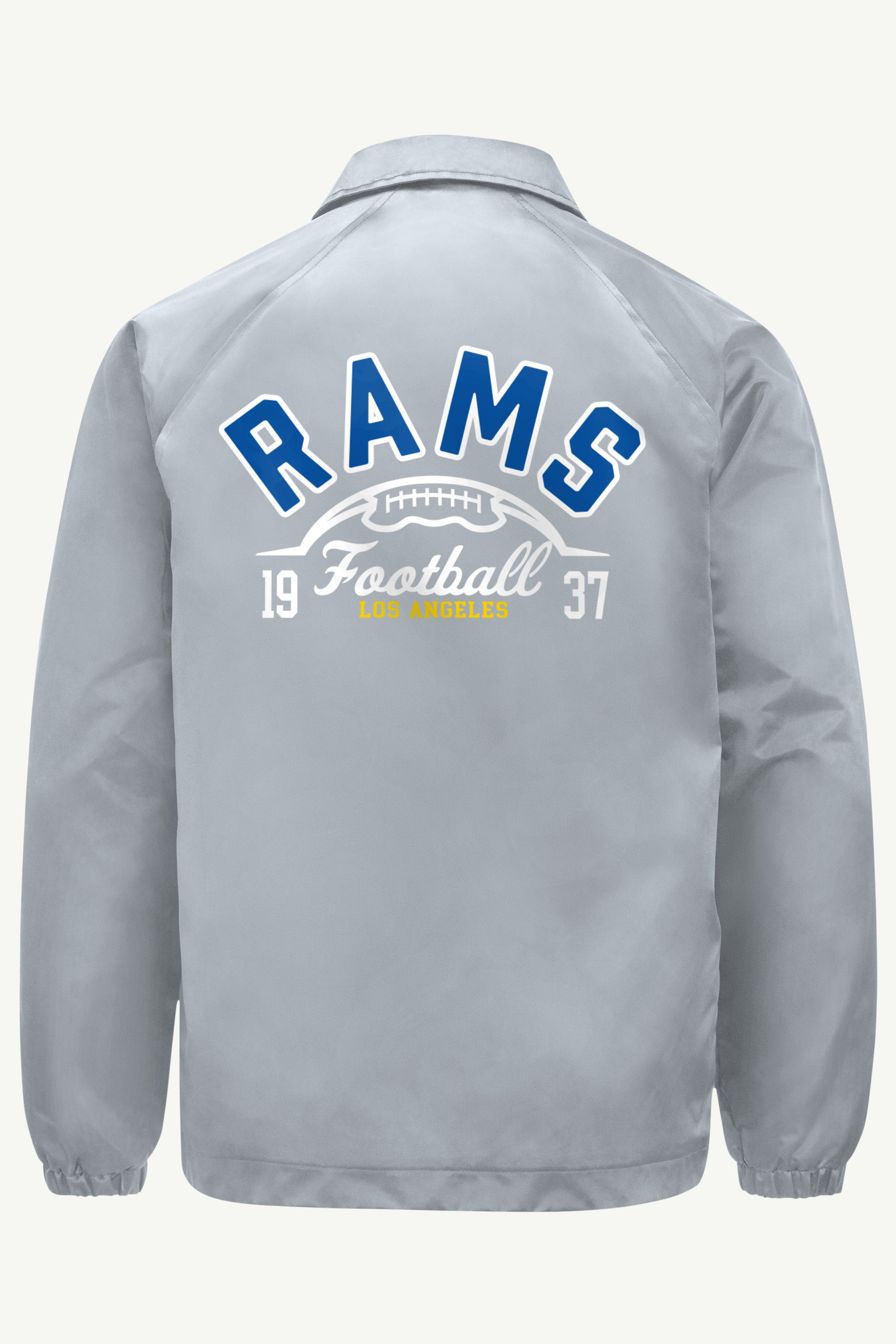 MENS LOS ANGELES RAMS RETRO COACHES JACKET View 2 | Los Angeles Rams MENS LOS ANGELES RAMS RETRO COACHES JACKET View 2 | Los Angeles Rams