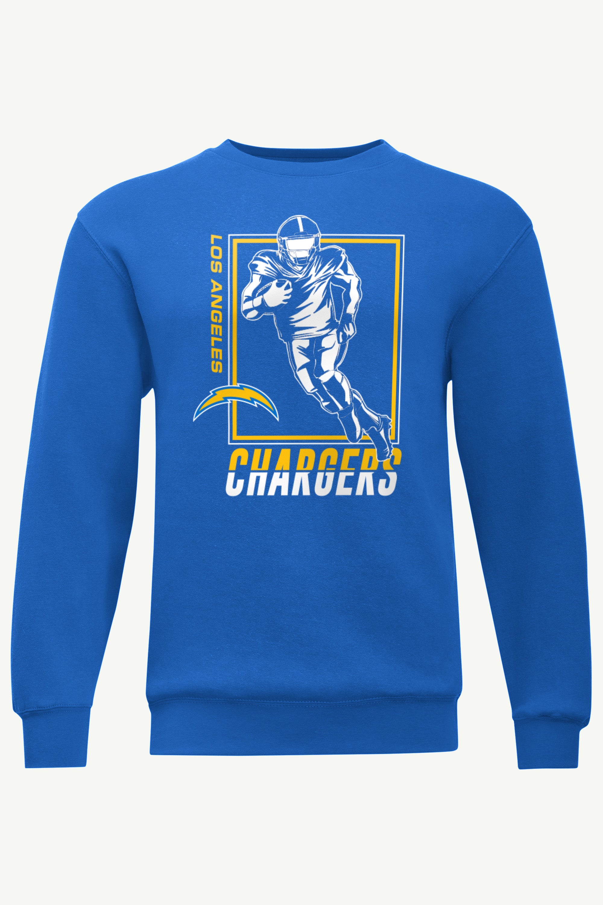 MENS LOS ANGELES CHARGERS PLAYER GRID SWEATSHIRT View 1 MENS LOS ANGELES CHARGERS PLAYER GRID SWEATSHIRT View 1