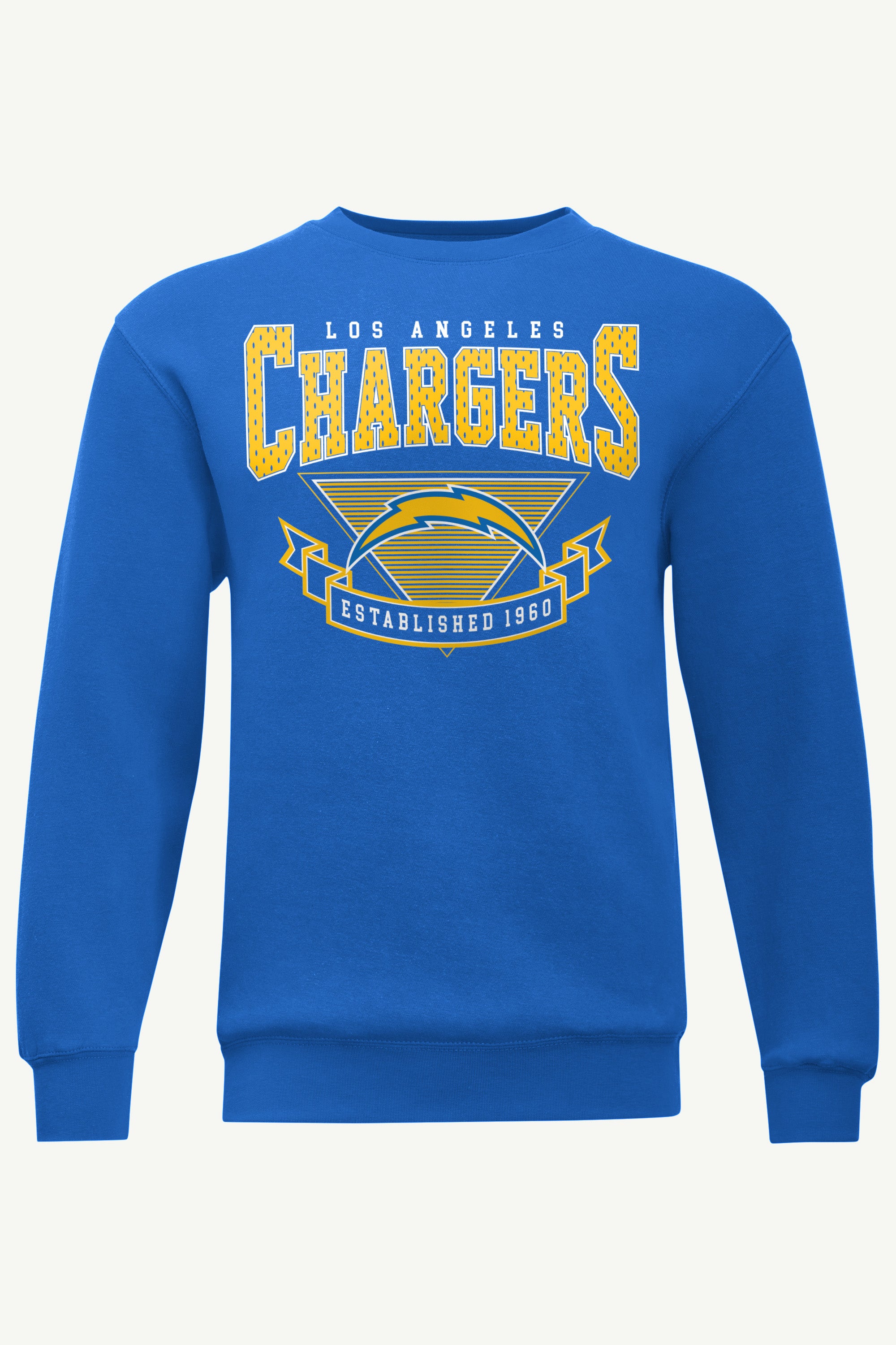 MENS LOS ANGELES CHARGERS 80's INSPIRED SWEATSHIRT View 1 MENS LOS ANGELES CHARGERS 80's INSPIRED SWEATSHIRT View 1