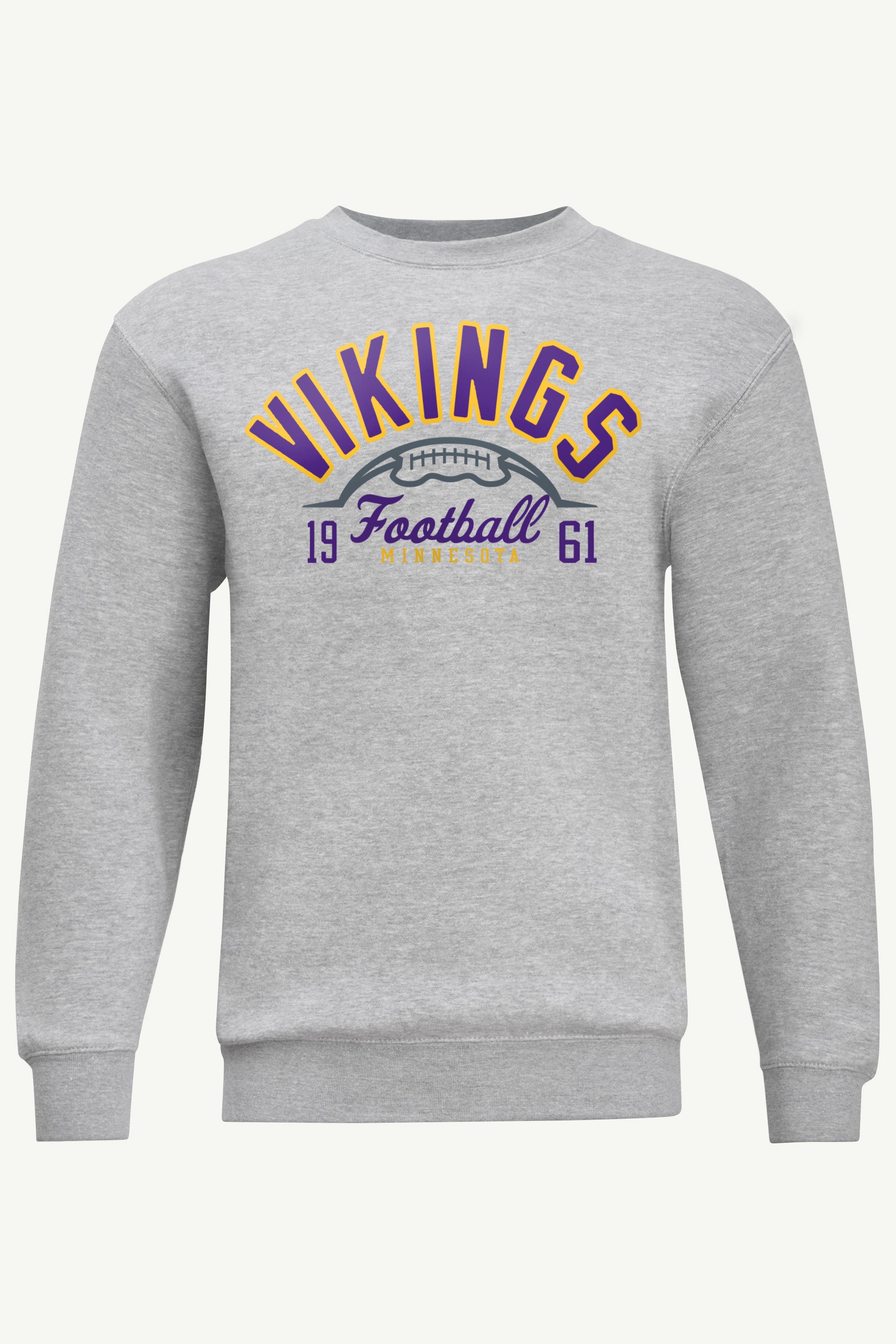 MENS MINNESOTA VIKINGS HALF BALL SWEATSHIRT View 1 | Minnesota Vikings MENS MINNESOTA VIKINGS HALF BALL SWEATSHIRT View 1 | Minnesota Vikings