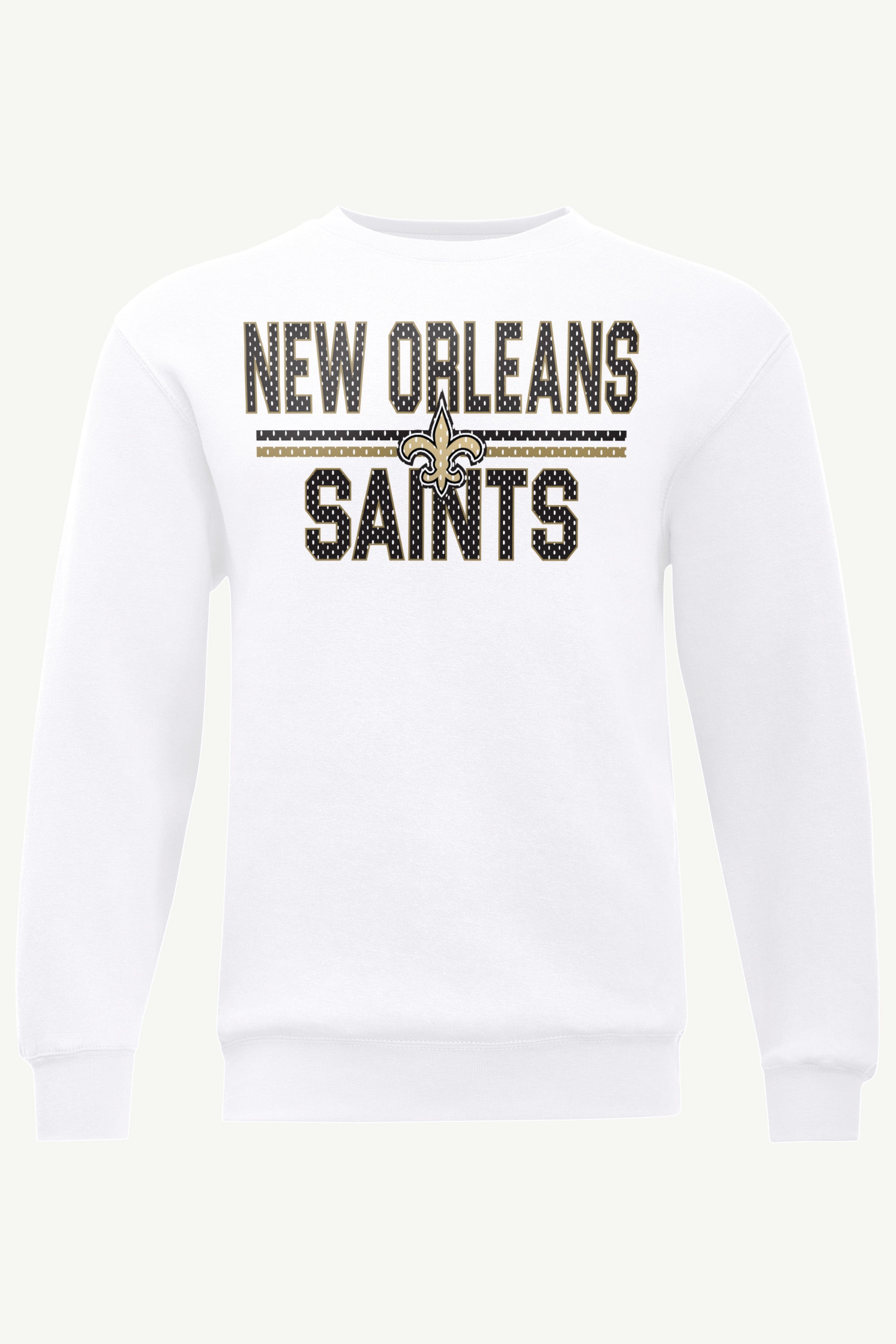 MENS NEW ORLEANS SAINTS MESH LOOK SWEATSHIRT View 1 | NFL MENS NEW ORLEANS SAINTS MESH LOOK SWEATSHIRT View 1 | NFL