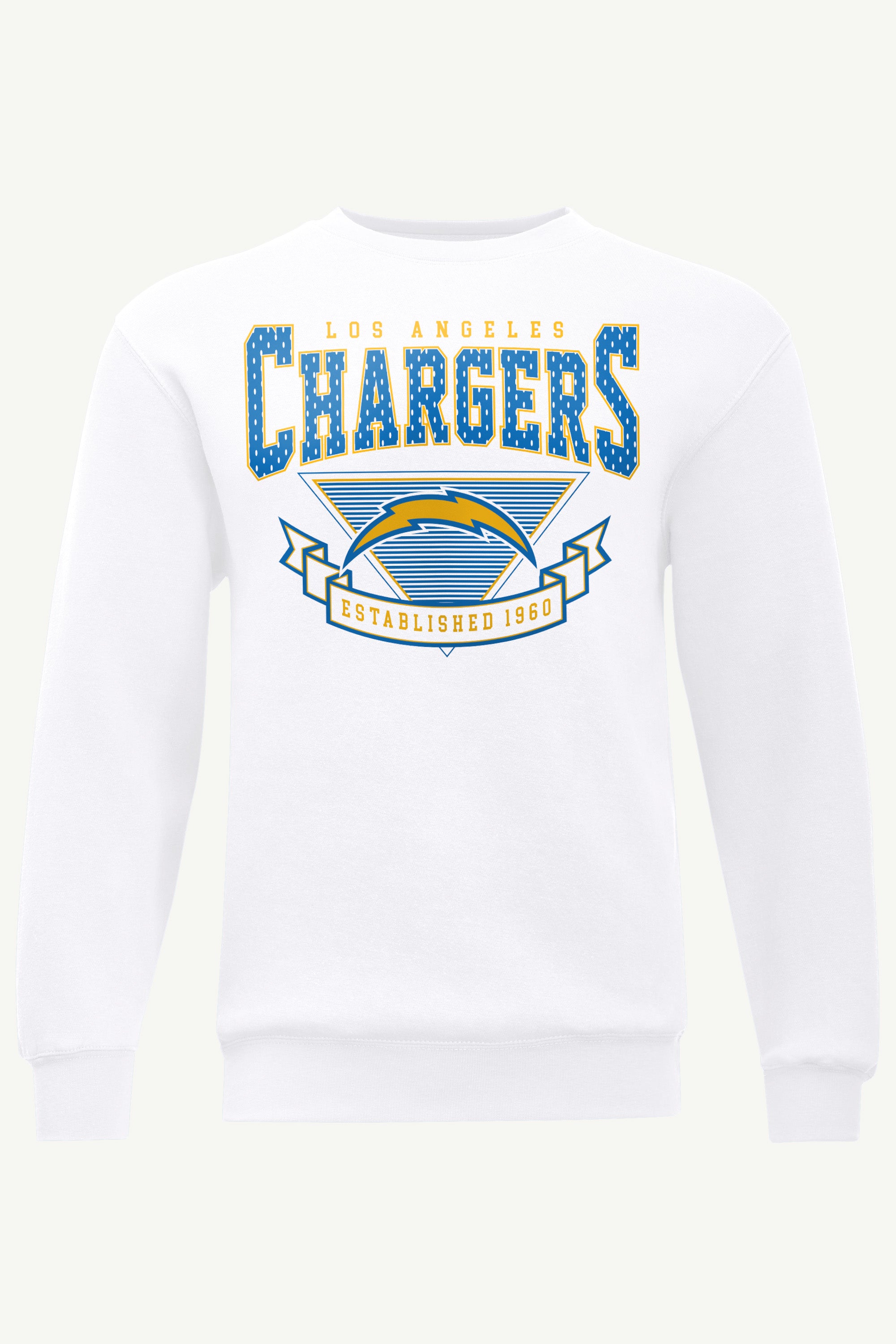 MENS LOS ANGELES CHARGERS 80's INSPIRED SWEATSHIRT View 1 | DTG MENS LOS ANGELES CHARGERS 80's INSPIRED SWEATSHIRT View 1 | DTG