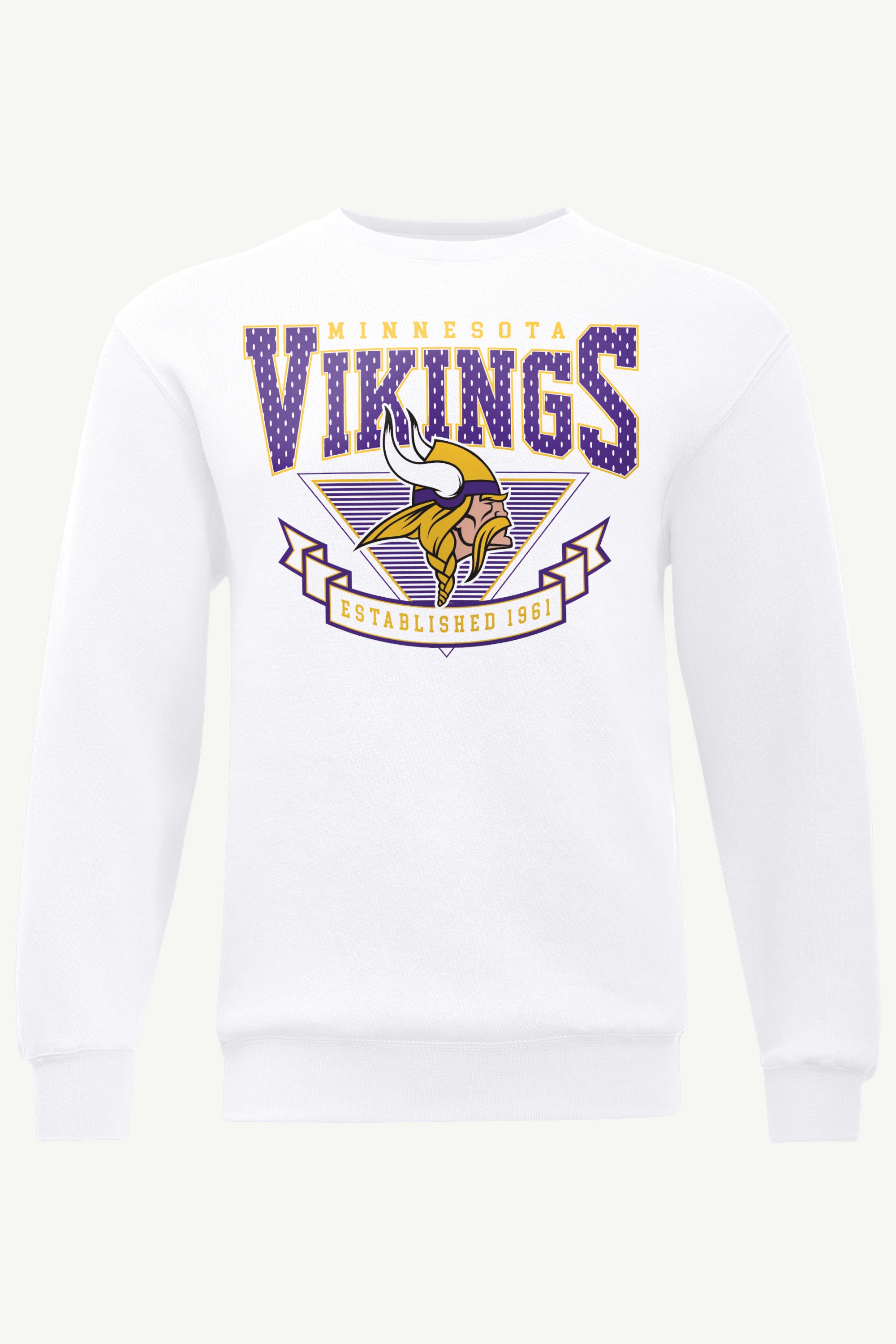 MENS MINNESOTA VIKINGS 80's INSPIRED SWEATSHIRT View 1 MENS MINNESOTA VIKINGS 80's INSPIRED SWEATSHIRT View 1