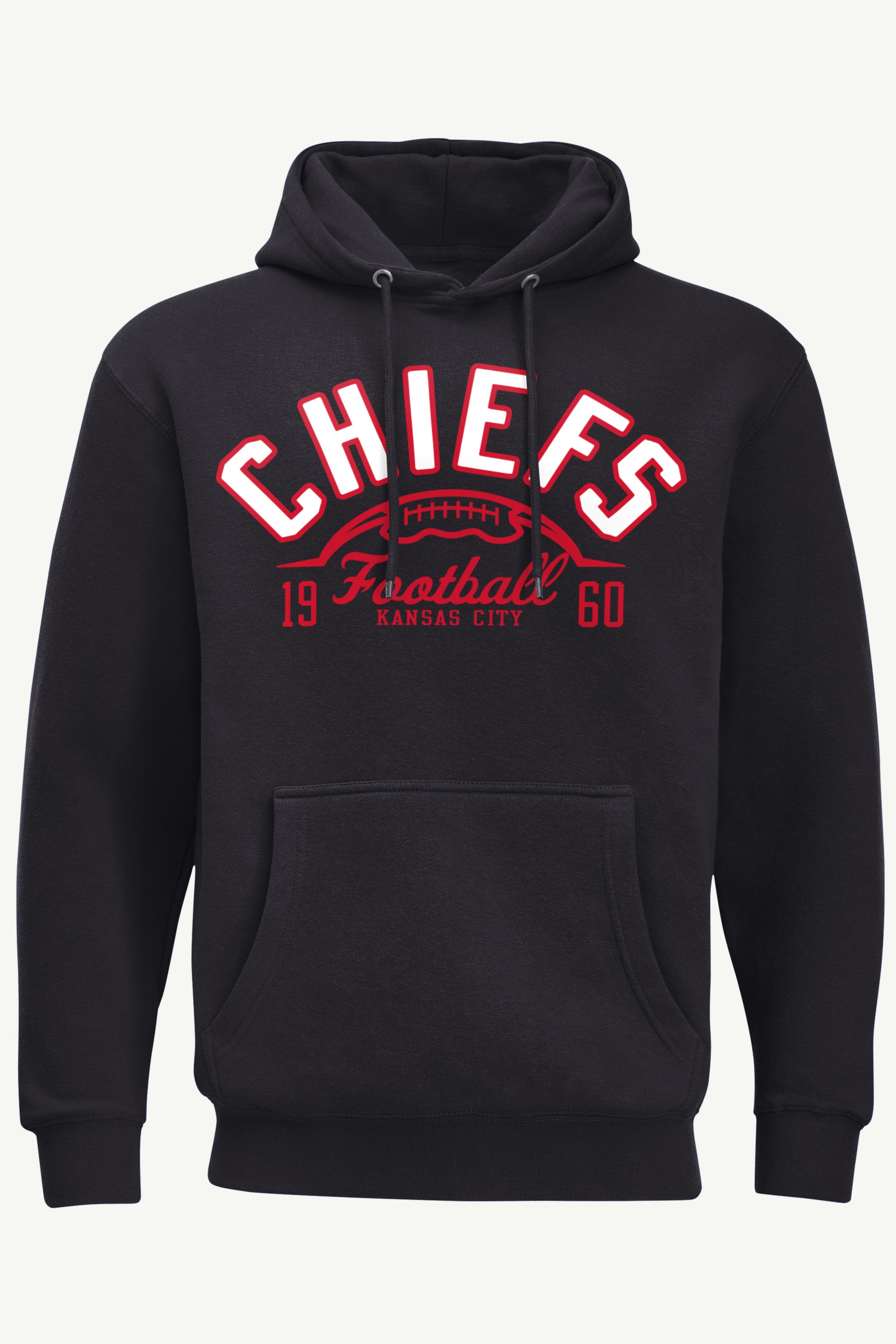 MENS KANSAS CITY CHIEFS HALF BALL HOODIE View 1 MENS KANSAS CITY CHIEFS HALF BALL HOODIE View 1