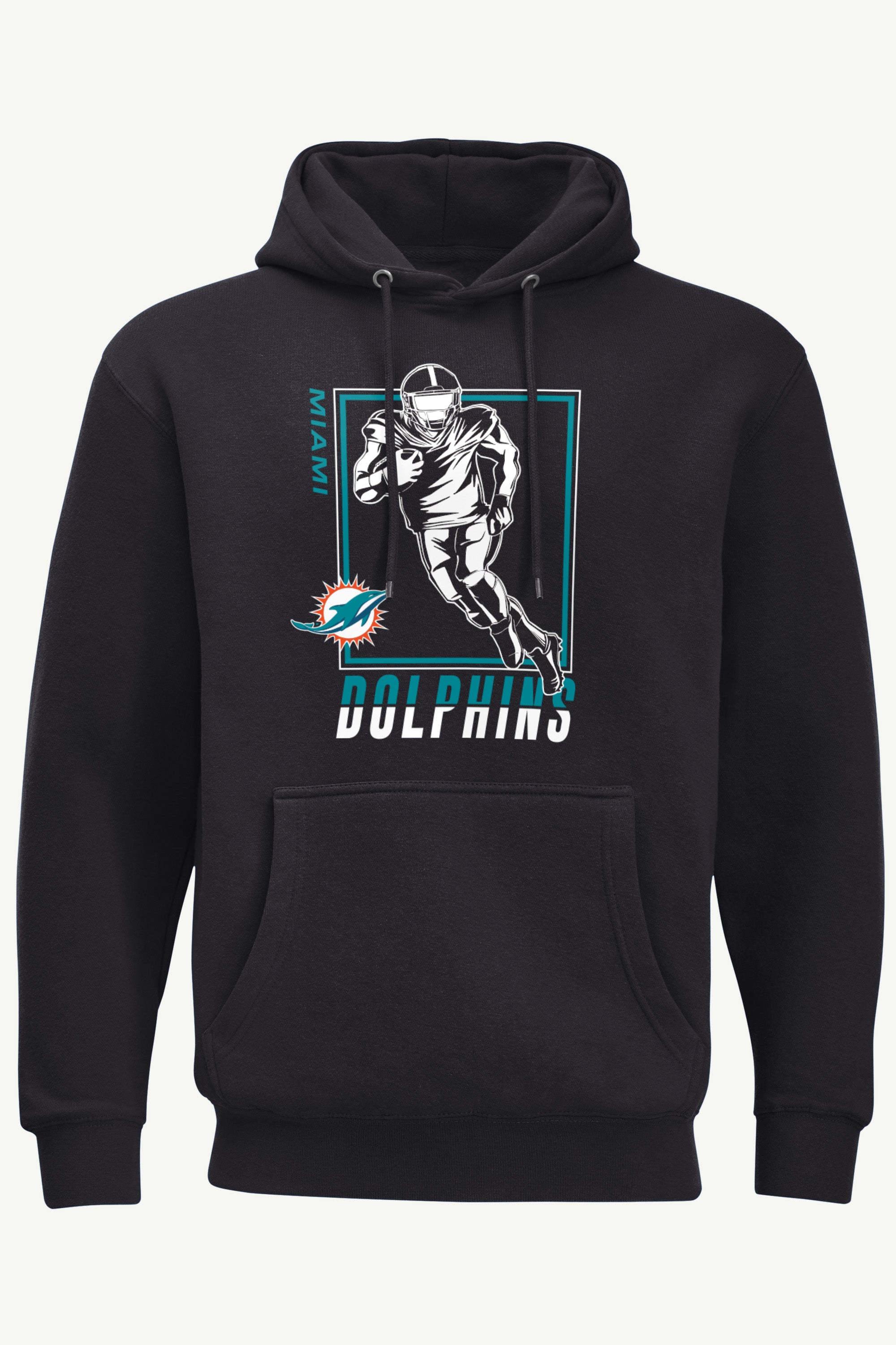 MENS MIAMI DOLPHINS PLAYER GRID HOODIE View 1 | Miami Dolphins MENS MIAMI DOLPHINS PLAYER GRID HOODIE View 1 | Miami Dolphins