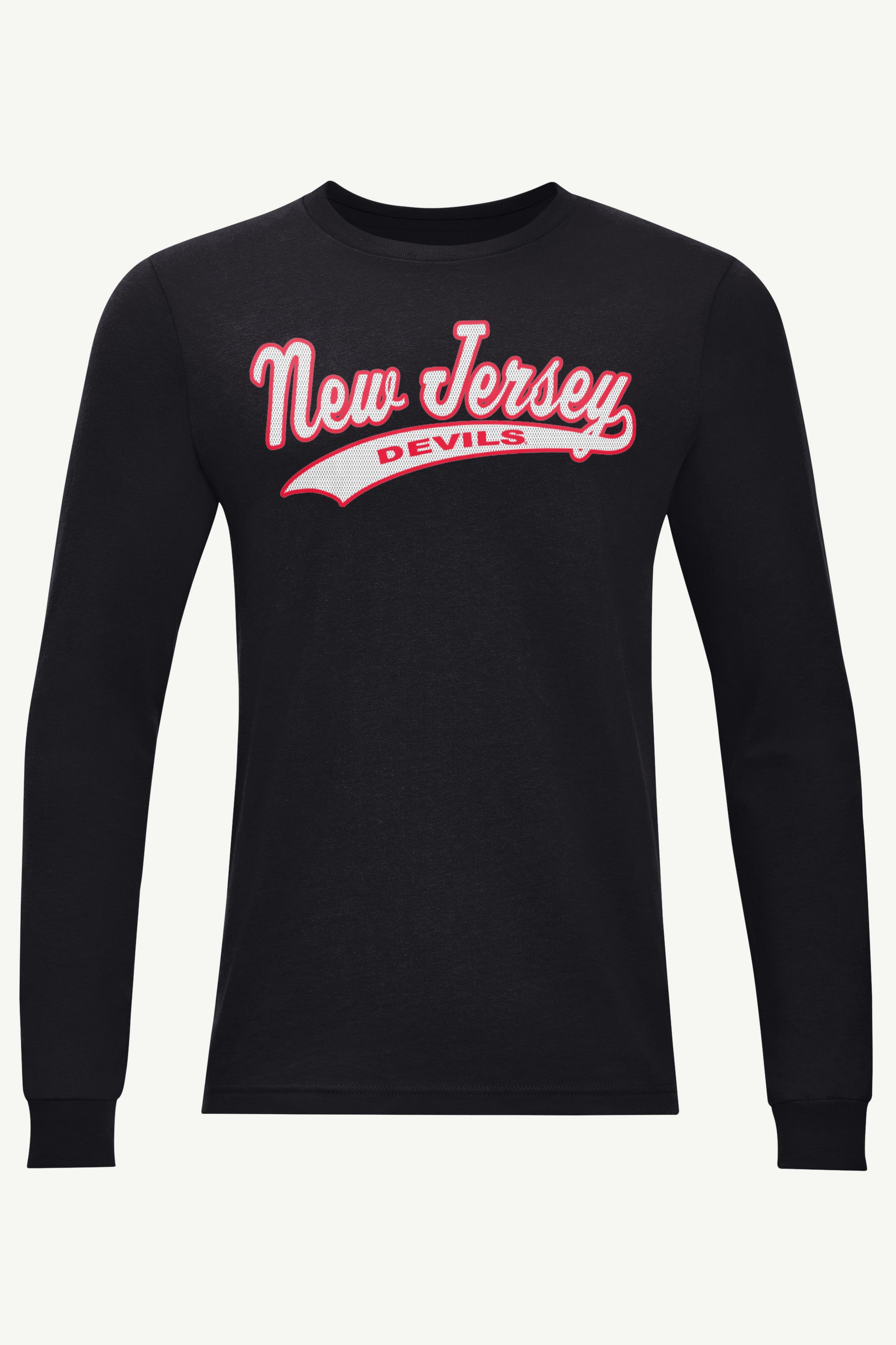MENS NEW JERSEY DEVILS TAILSWEEP LONG SLEEVE T SHIRT View 1 | New Jersey Devils MENS NEW JERSEY DEVILS TAILSWEEP LONG SLEEVE T SHIRT View 1 | New Jersey Devils