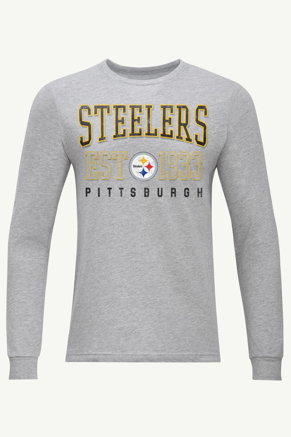 Mens Pittsburgh Steelers Retro Long Sleeve T Shirt NFL Starter
