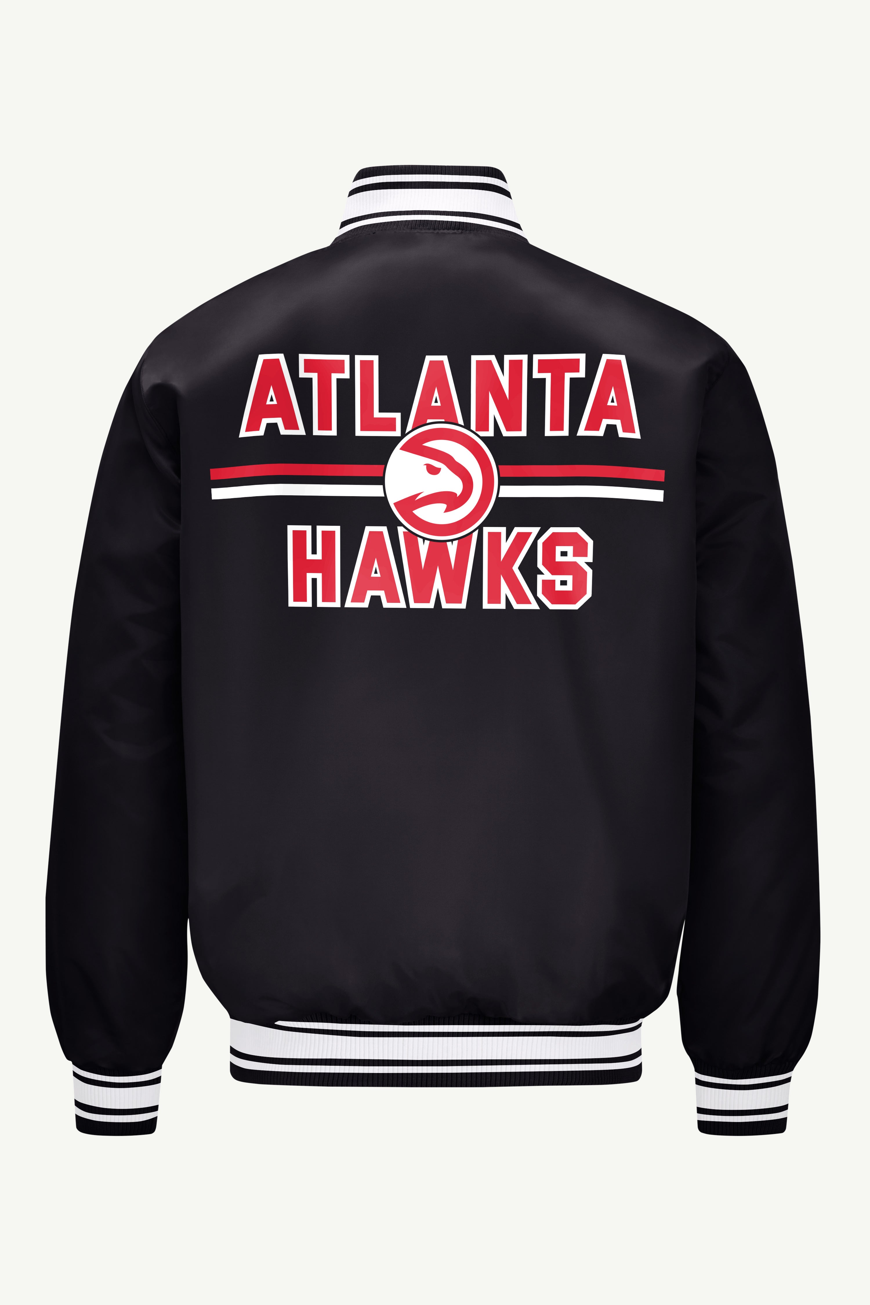 MENS ATLANTA HAWKS MESH LOOK SATIN VARSITY JACKETS View 2 | Starter Jackets MENS ATLANTA HAWKS MESH LOOK SATIN VARSITY JACKETS View 2 | Starter Jackets