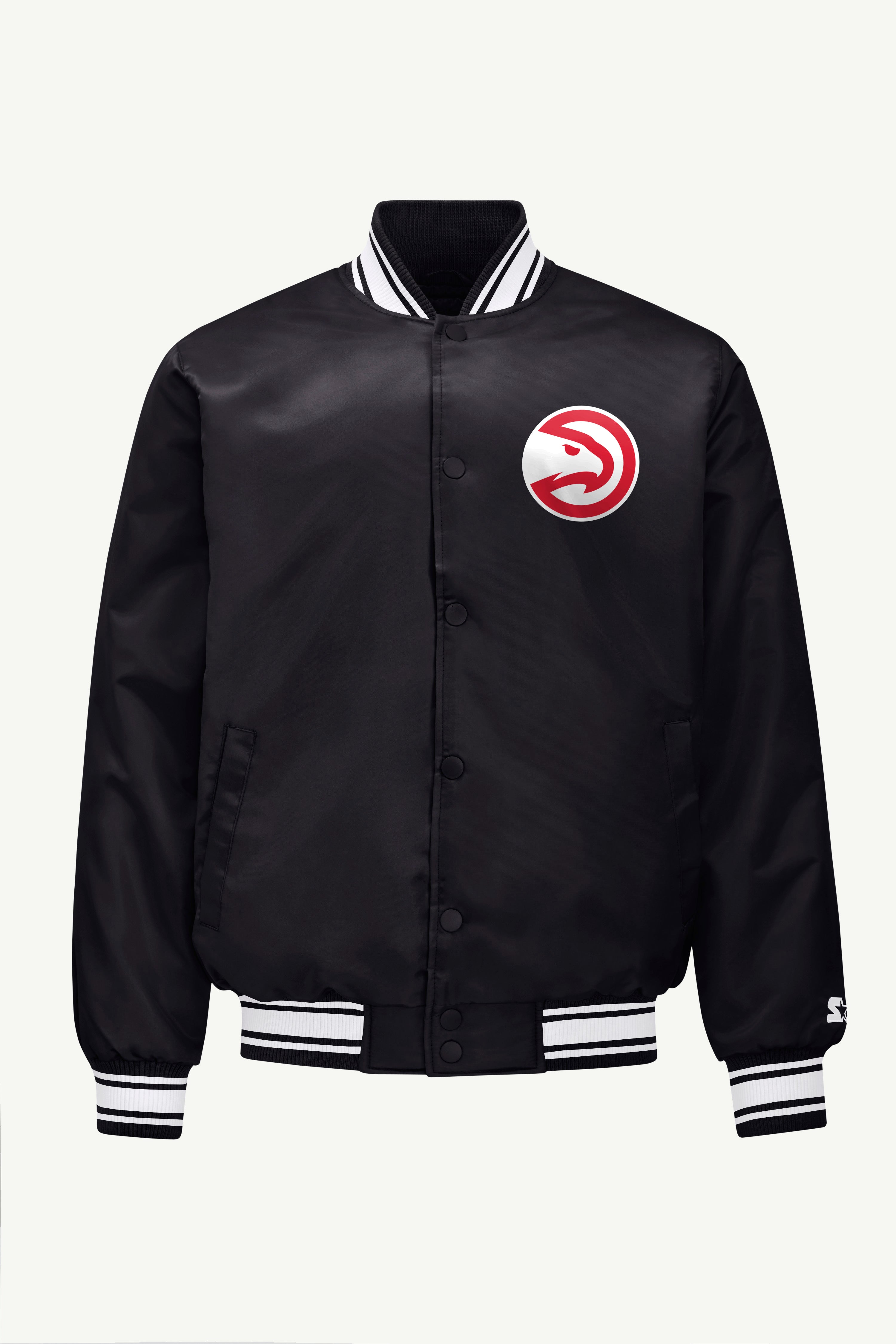 MENS ATLANTA HAWKS MESH LOOK SATIN VARSITY JACKETS View 1 | Starter Jackets MENS ATLANTA HAWKS MESH LOOK SATIN VARSITY JACKETS View 1 | Starter Jackets