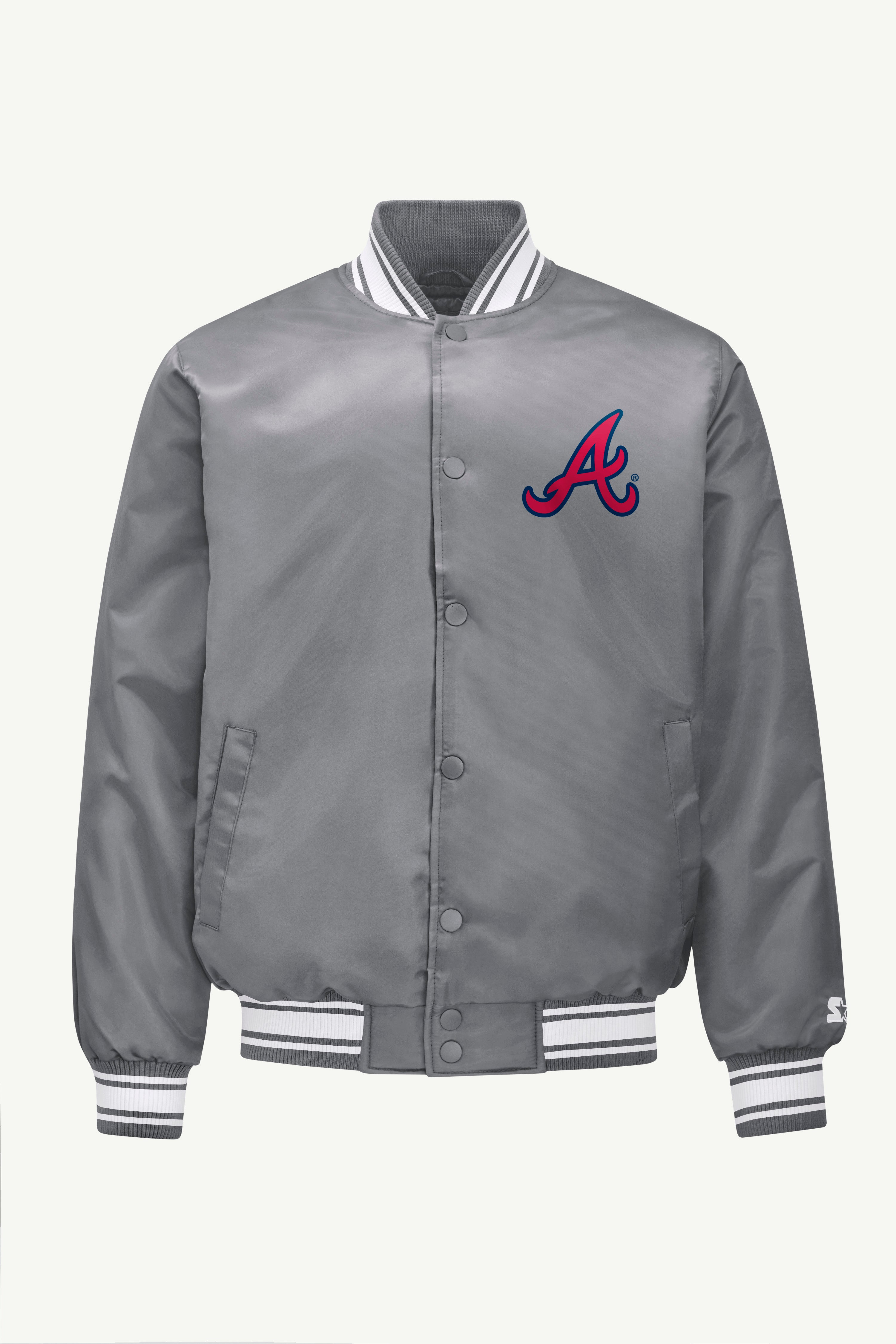 MENS ATLANTA BRAVES SATIN VARISTY JACKET View 1 | Atlanta Braves MENS ATLANTA BRAVES SATIN VARISTY JACKET View 1 | Atlanta Braves