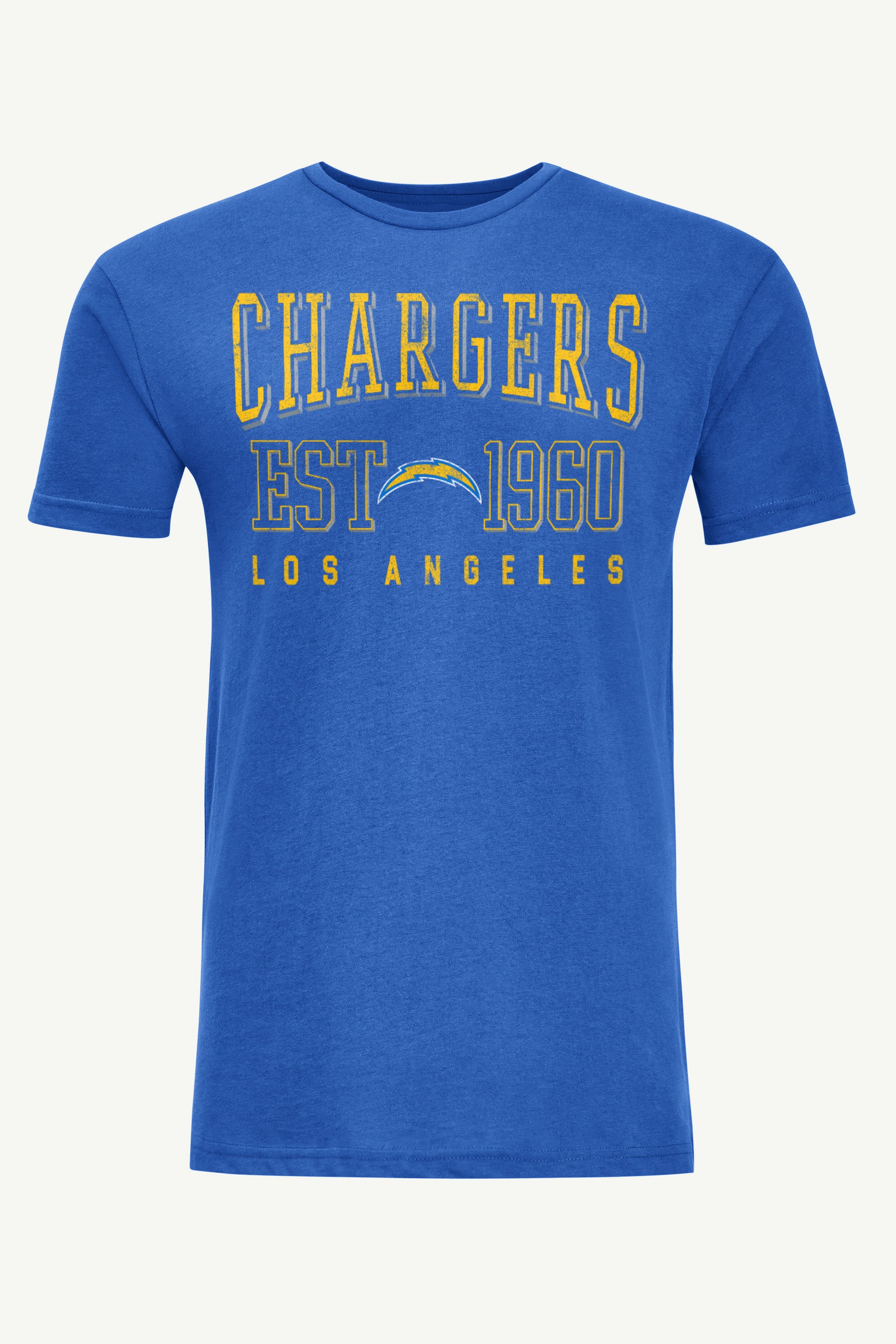 MENS LOS ANGELES CHARGERS RETRO T SHIRT View 1 | Los Angeles Chargers MENS LOS ANGELES CHARGERS RETRO T SHIRT View 1 | Los Angeles Chargers