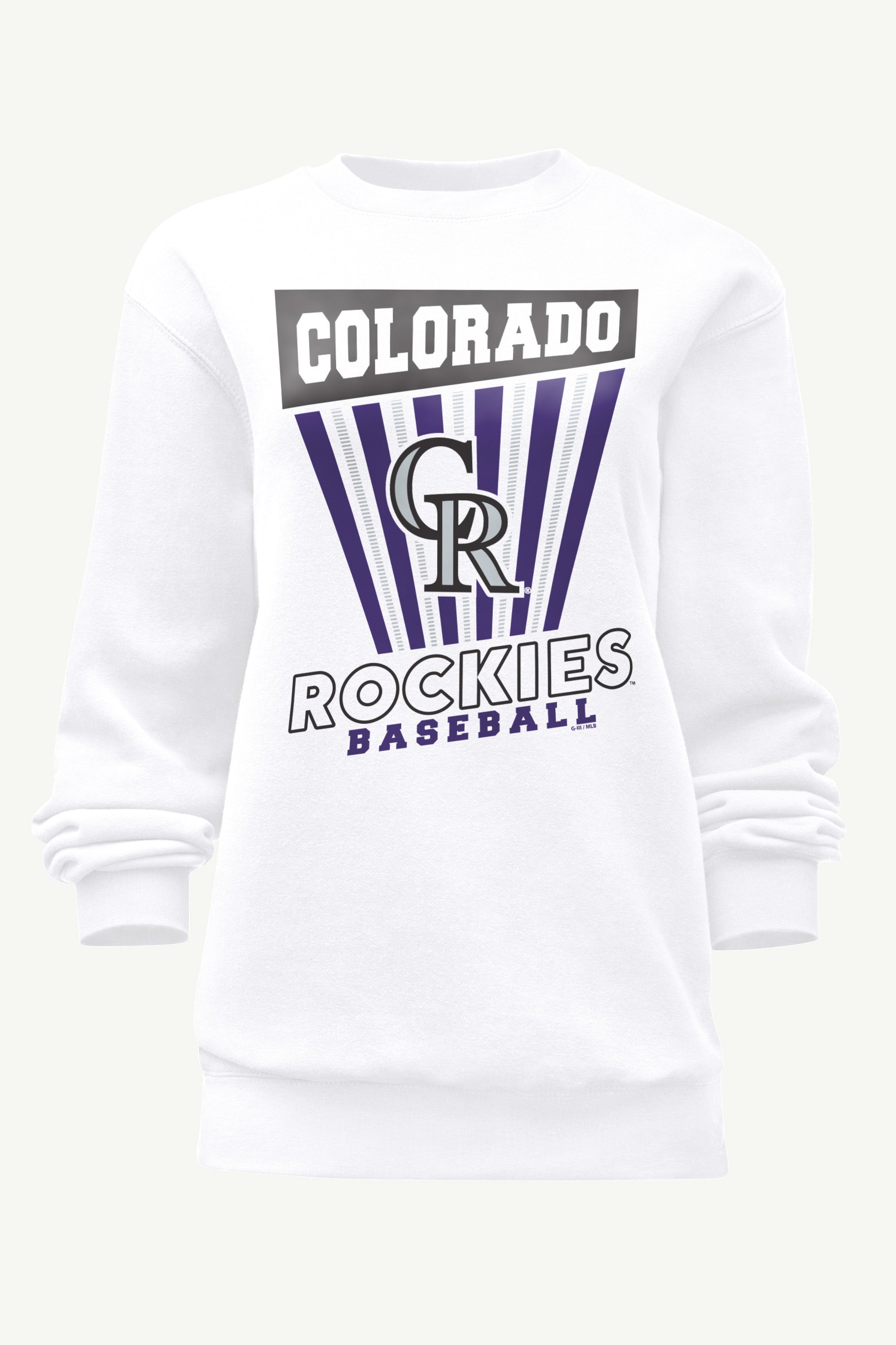 WOMENS COLORADO ROCKIES POSTER PRINT SWEATSHIRT View 1 | Colorado Rockies WOMENS COLORADO ROCKIES POSTER PRINT SWEATSHIRT View 1 | Colorado Rockies