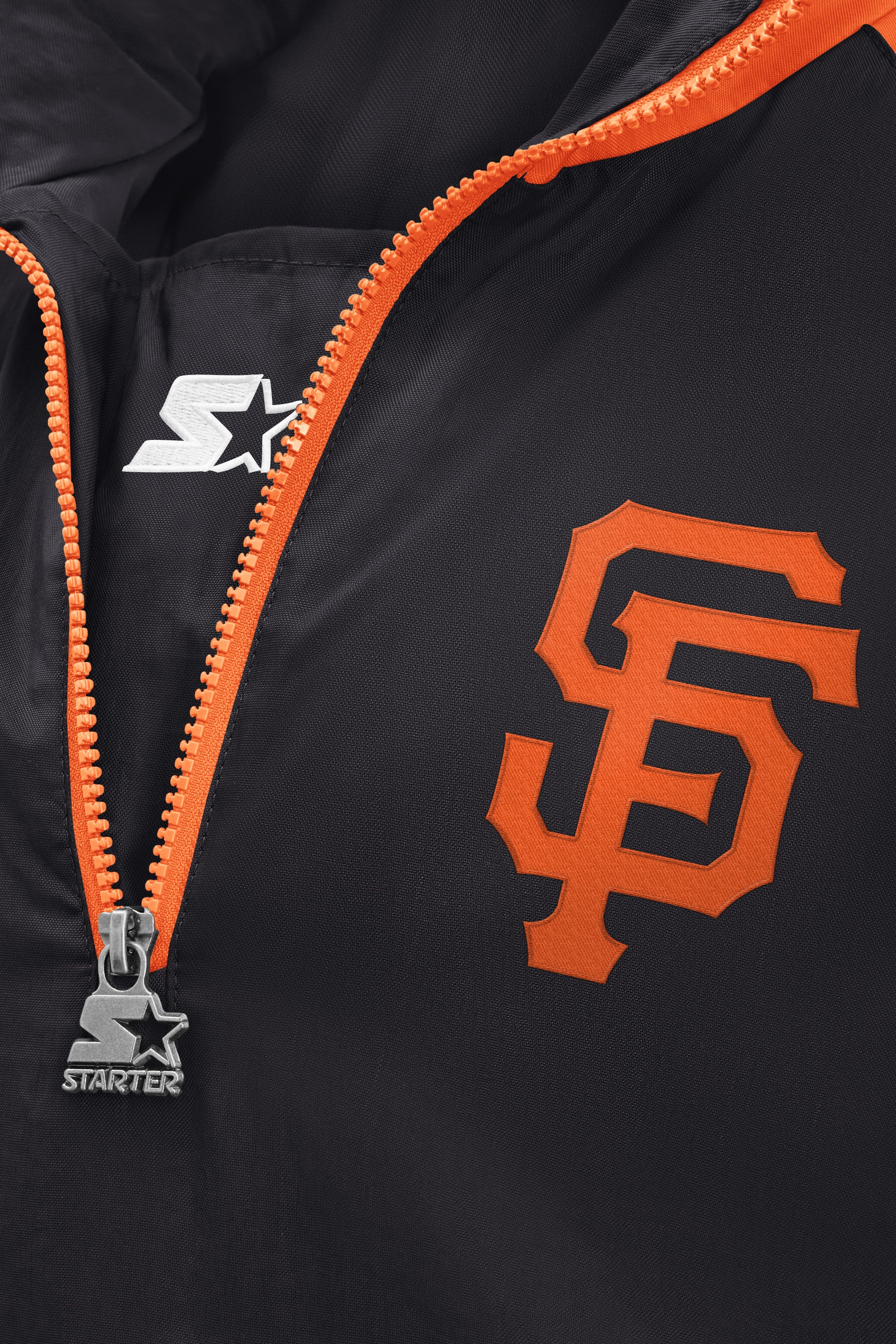 MENS SAN FRANCISCO GIANTS QUARTER ZIP JACKET View 4 | STARTER CLASSICS MENS SAN FRANCISCO GIANTS QUARTER ZIP JACKET View 4 | STARTER CLASSICS