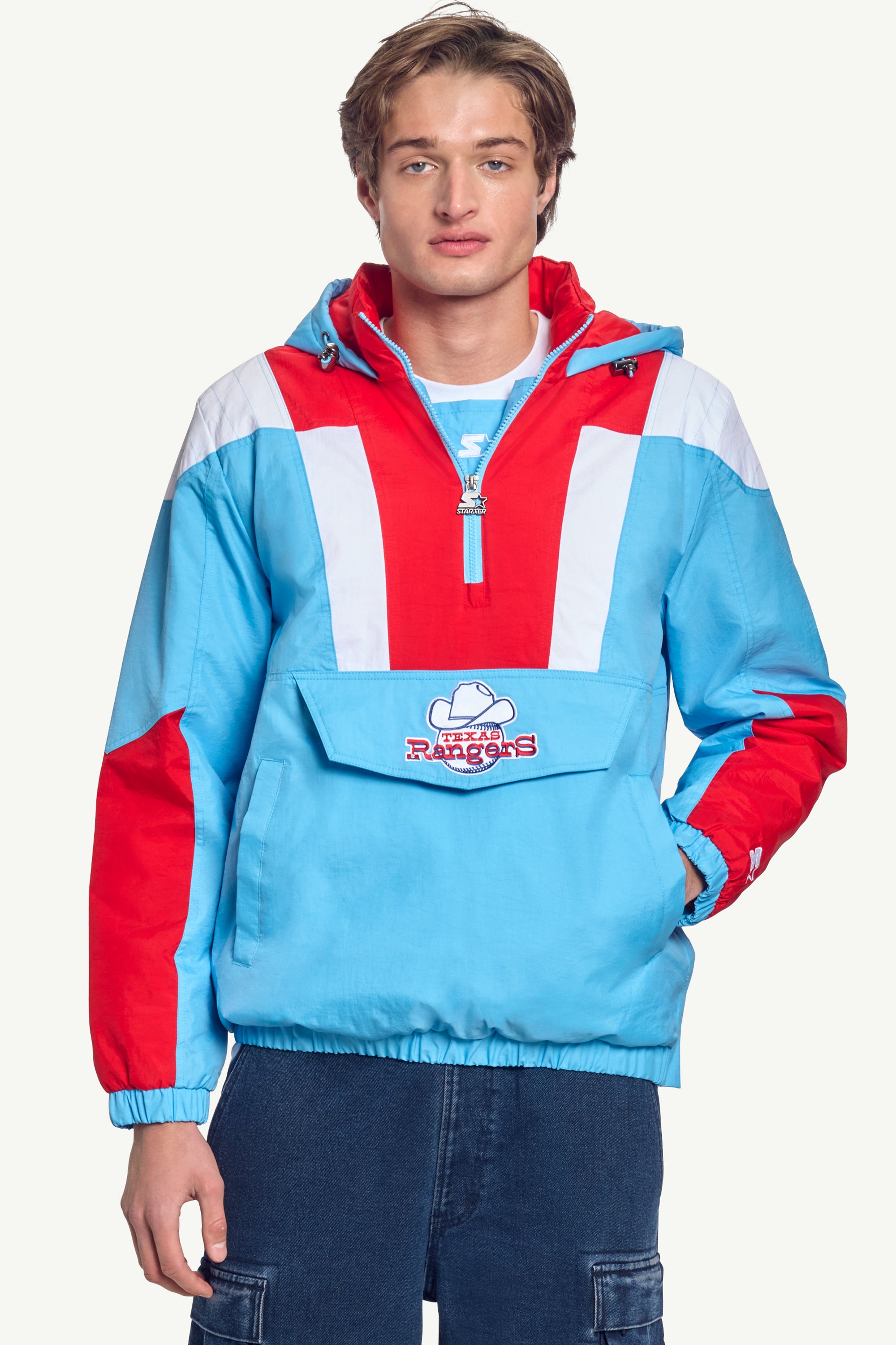 MENS TEXAS RANGERS WINDBREAKER View 3 | STARTER CLASSICS MENS TEXAS RANGERS WINDBREAKER View 3 | STARTER CLASSICS