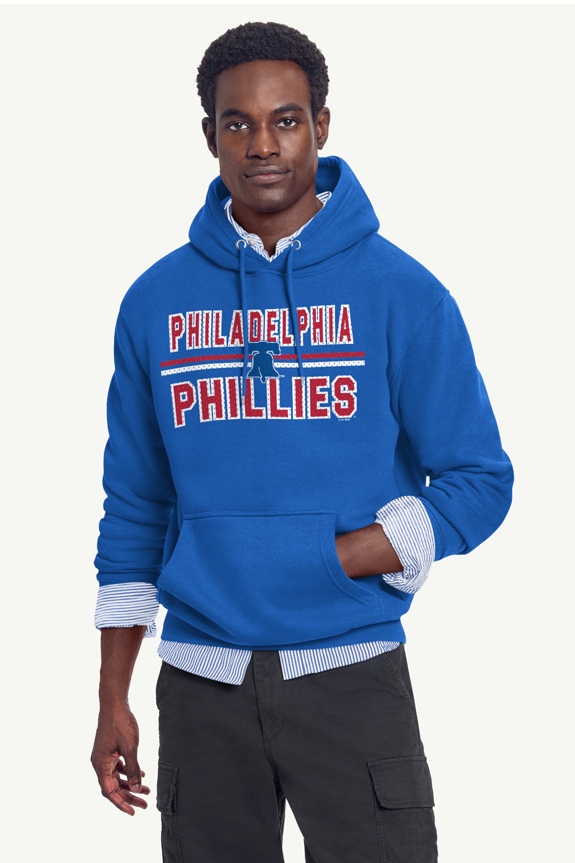 MENS PHILADELPHIA PHILLIES MESH LOOK HOODIE View 2 | Philadelphia Phillies MENS PHILADELPHIA PHILLIES MESH LOOK HOODIE View 2 | Philadelphia Phillies