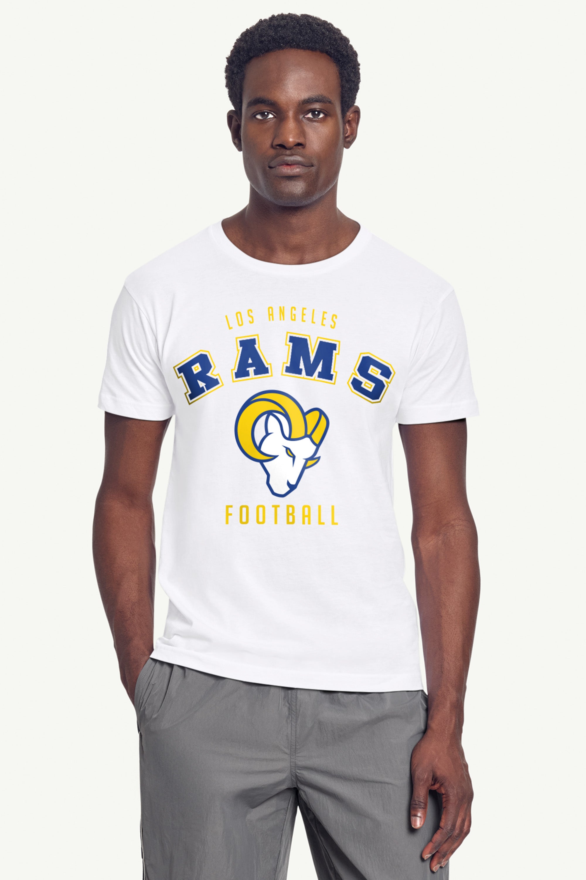 MENS LOS ANGELES RAMS TEAM SHORT SLEEVE T SHIRT View 3 MENS LOS ANGELES RAMS TEAM SHORT SLEEVE T SHIRT View 3