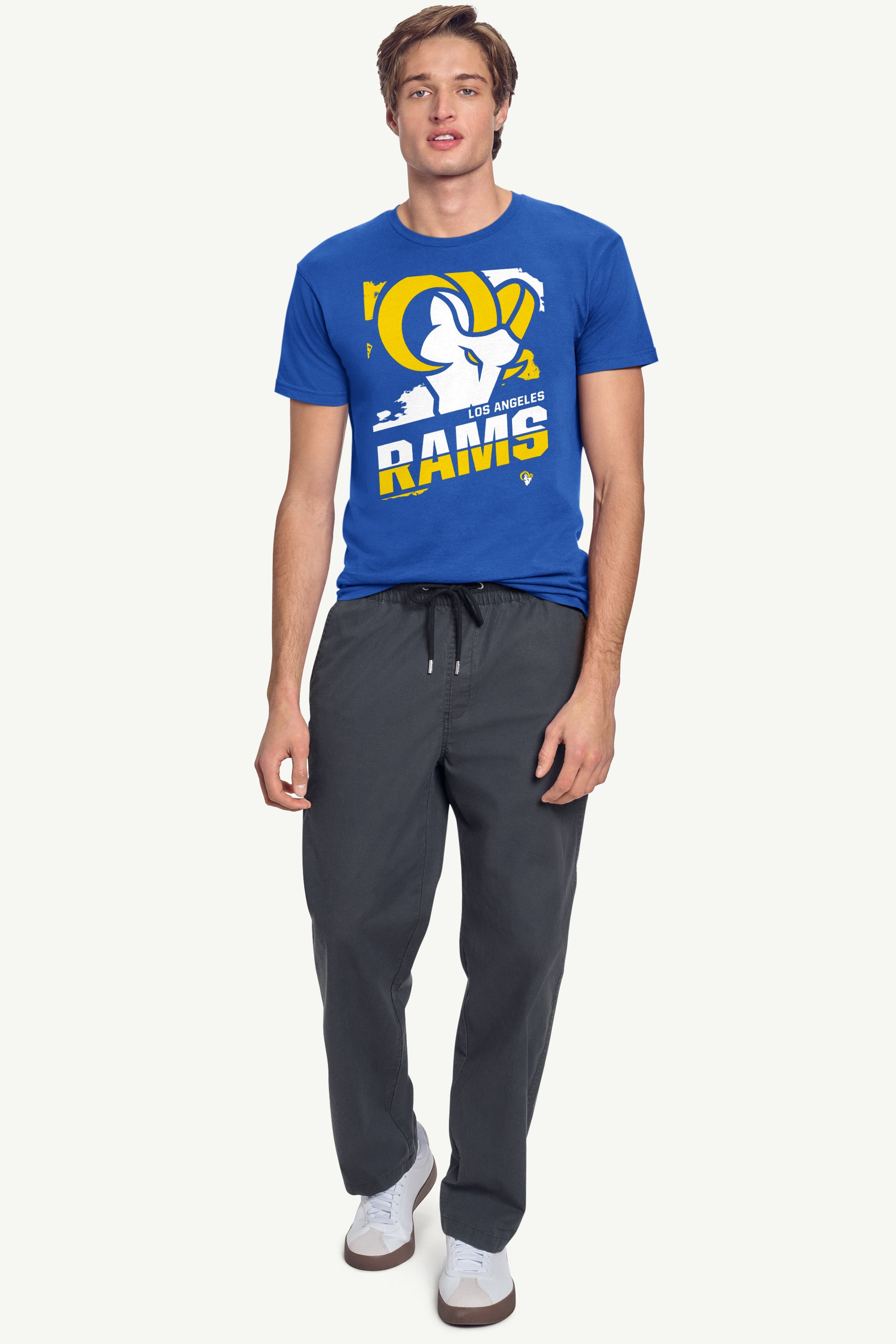 MENS LOS ANGELES RAMS ZOOM SHORT SLEEVE T SHIRT View 4 | Los Angeles Rams MENS LOS ANGELES RAMS ZOOM SHORT SLEEVE T SHIRT View 4 | Los Angeles Rams