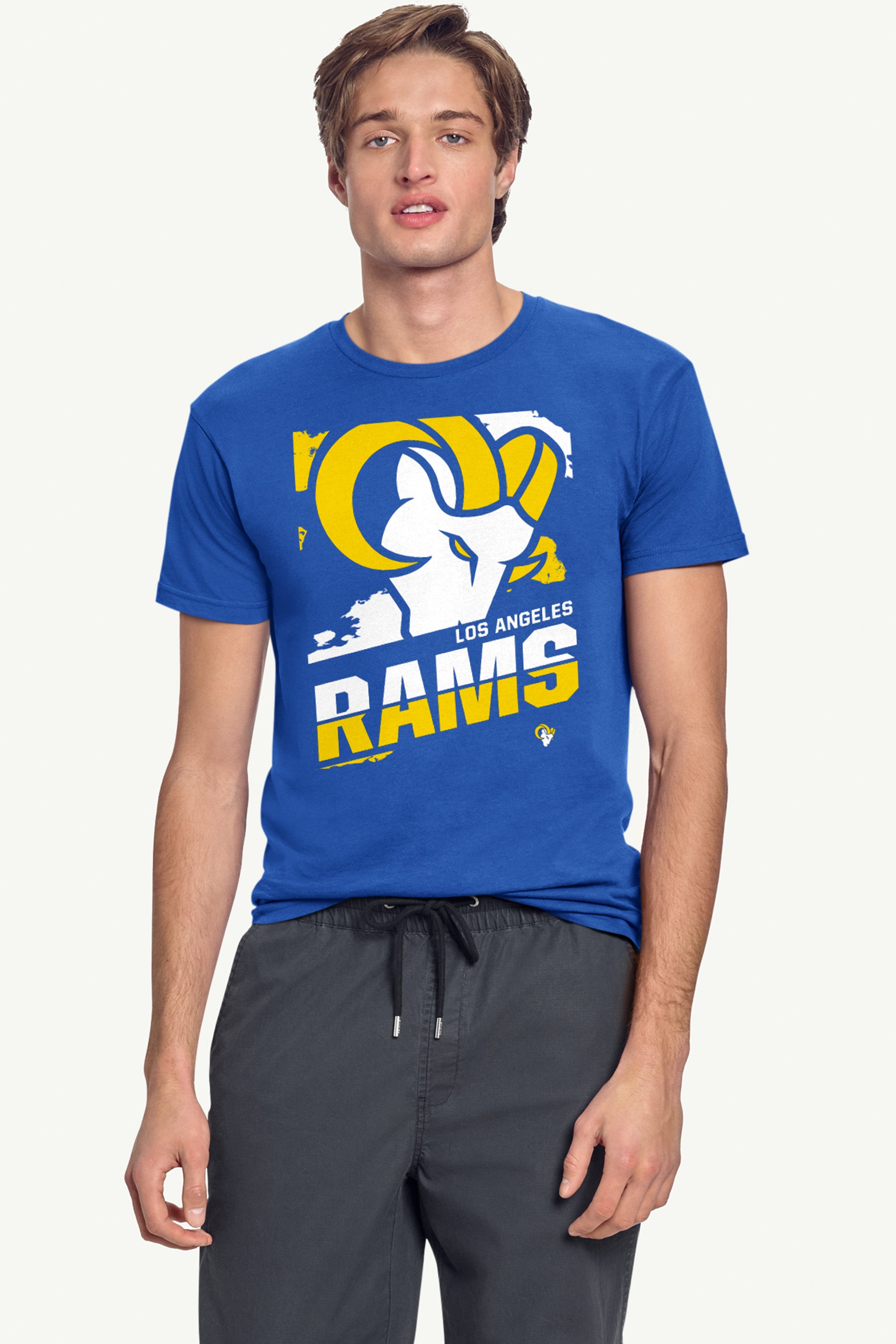 MENS LOS ANGELES RAMS ZOOM SHORT SLEEVE T SHIRT View 3 | Los Angeles Rams MENS LOS ANGELES RAMS ZOOM SHORT SLEEVE T SHIRT View 3 | Los Angeles Rams
