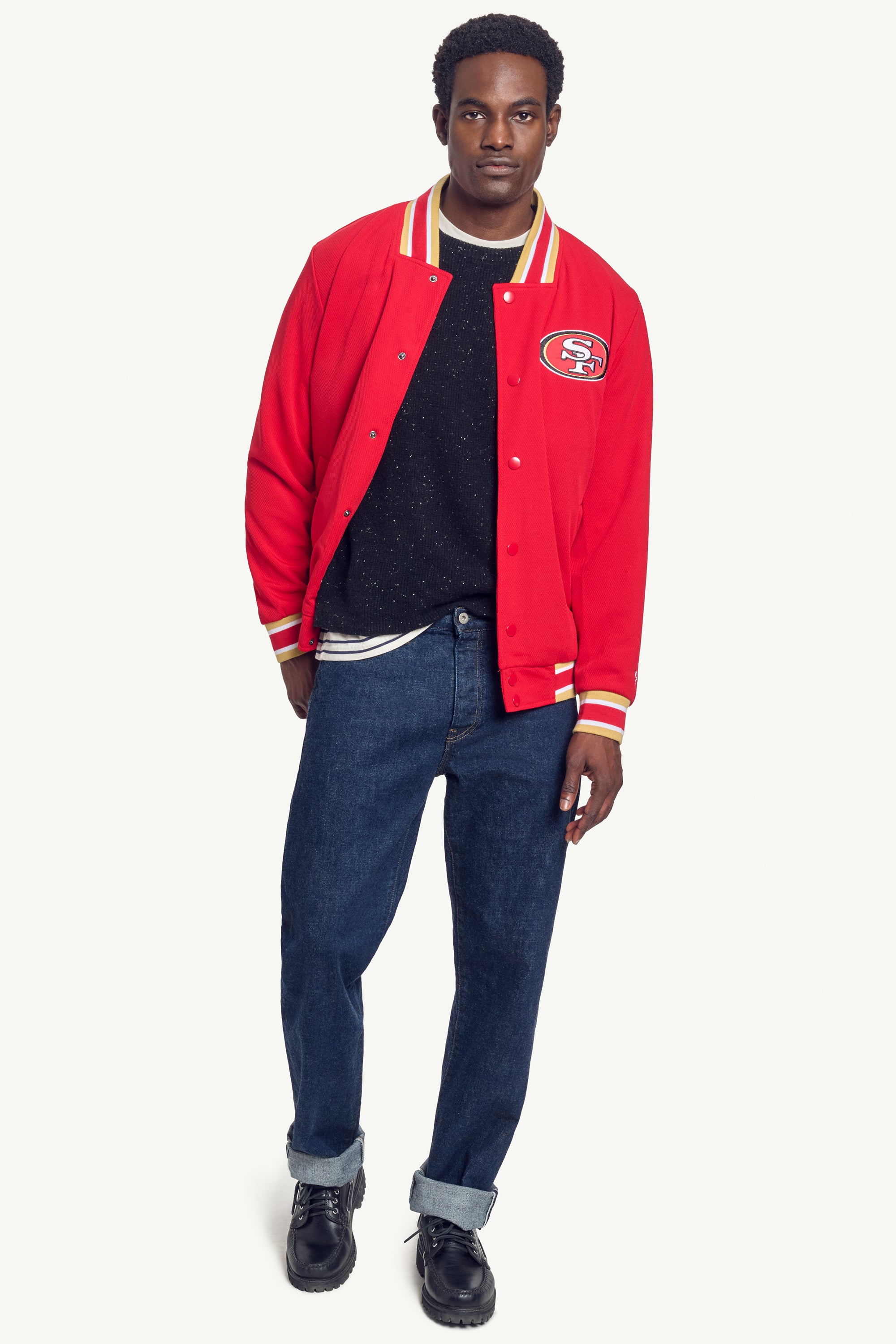 MENS SAN FRANCISCO 49ERS SECRET WEAPON JACKET View 2 MENS SAN FRANCISCO 49ERS SECRET WEAPON JACKET View 2