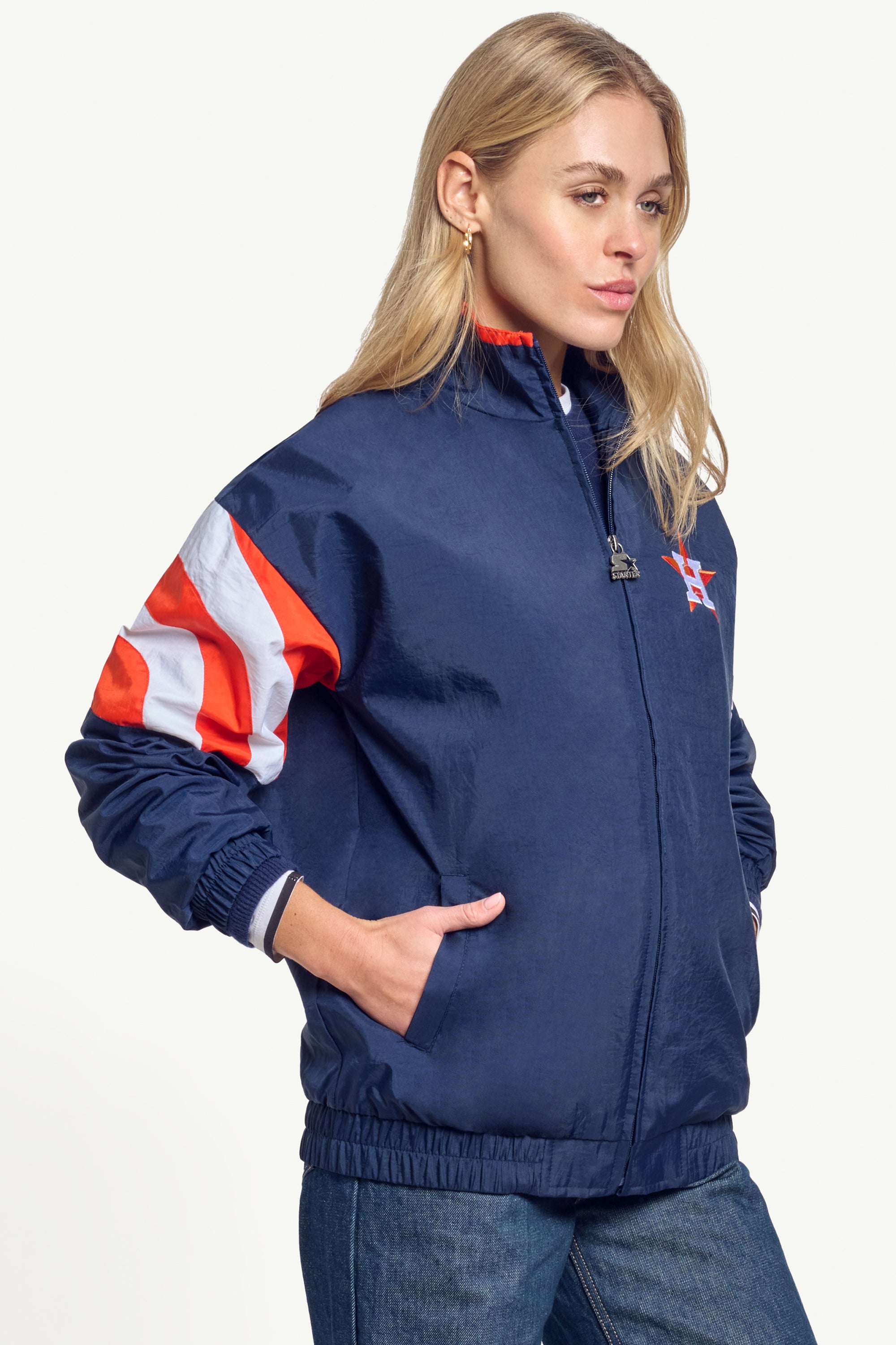 WOMENS HOUSTON ASTROS ZIP JACKET View 3 | Houston Astros WOMENS HOUSTON ASTROS ZIP JACKET View 3 | Houston Astros