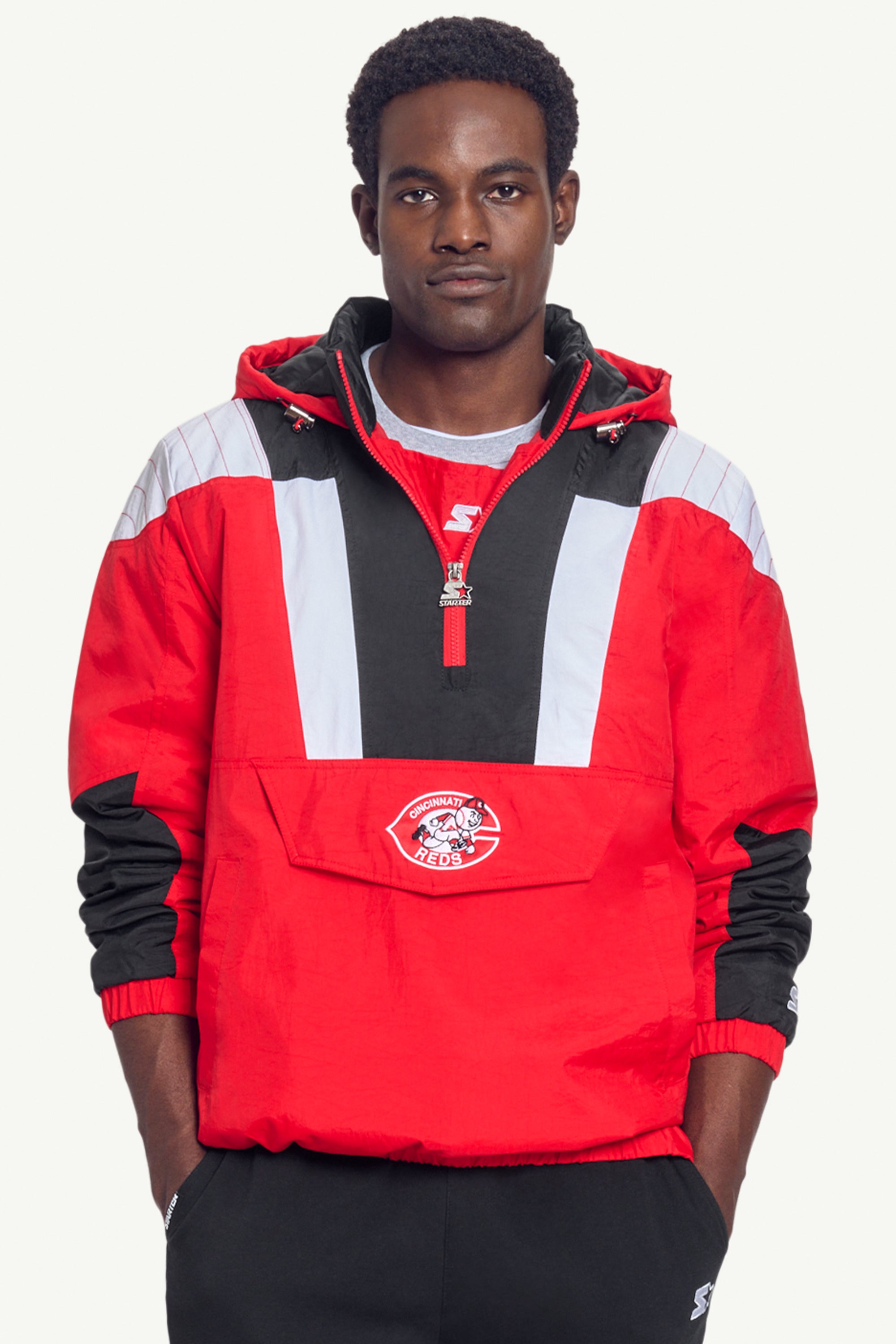 MENS CINCINNATI REDS WINDBREAKER View 1 | Cincinnati Reds MENS CINCINNATI REDS WINDBREAKER View 1 | Cincinnati Reds