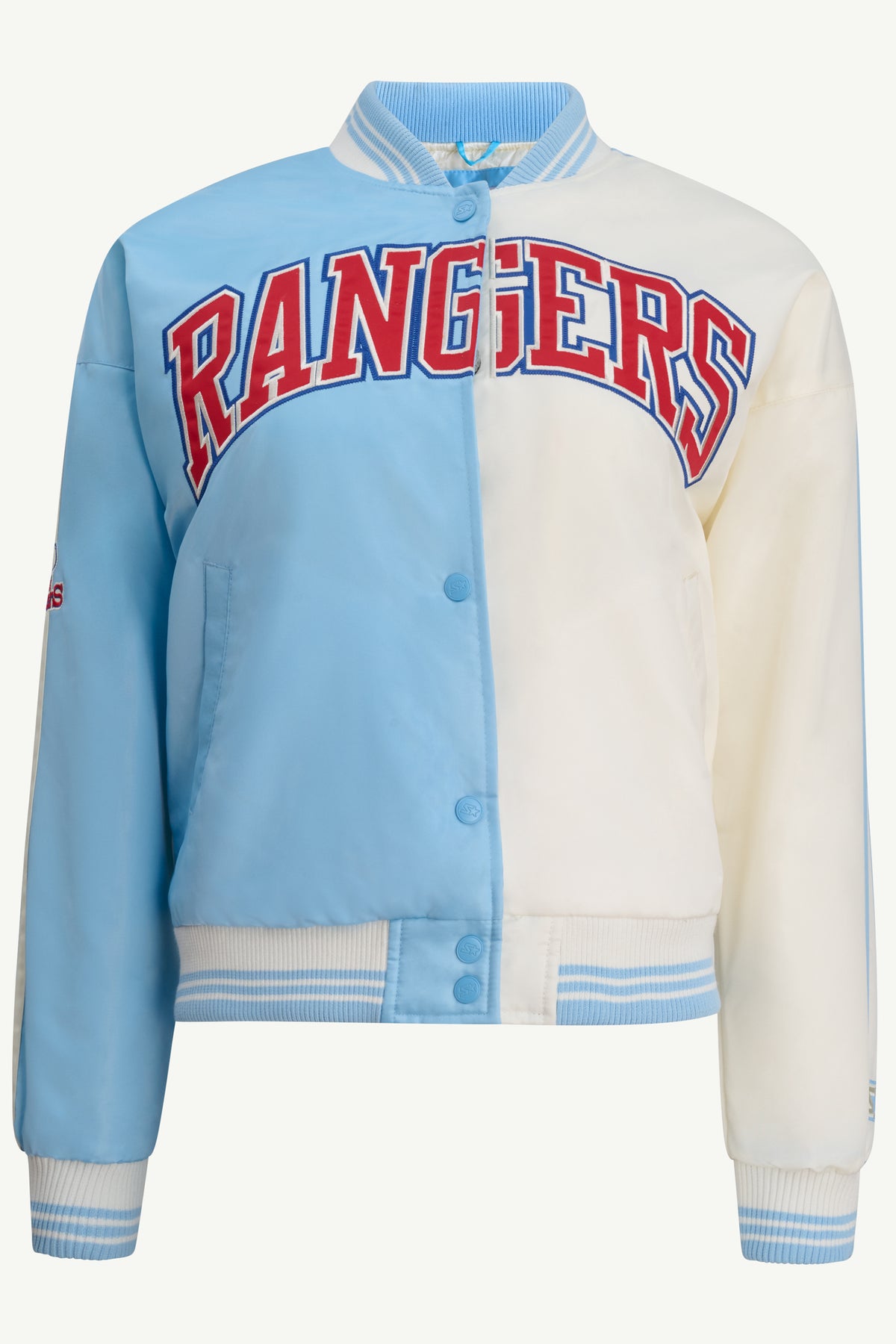 Womens Texas Rangers Satin Varsity Jacket | MLB | Starter