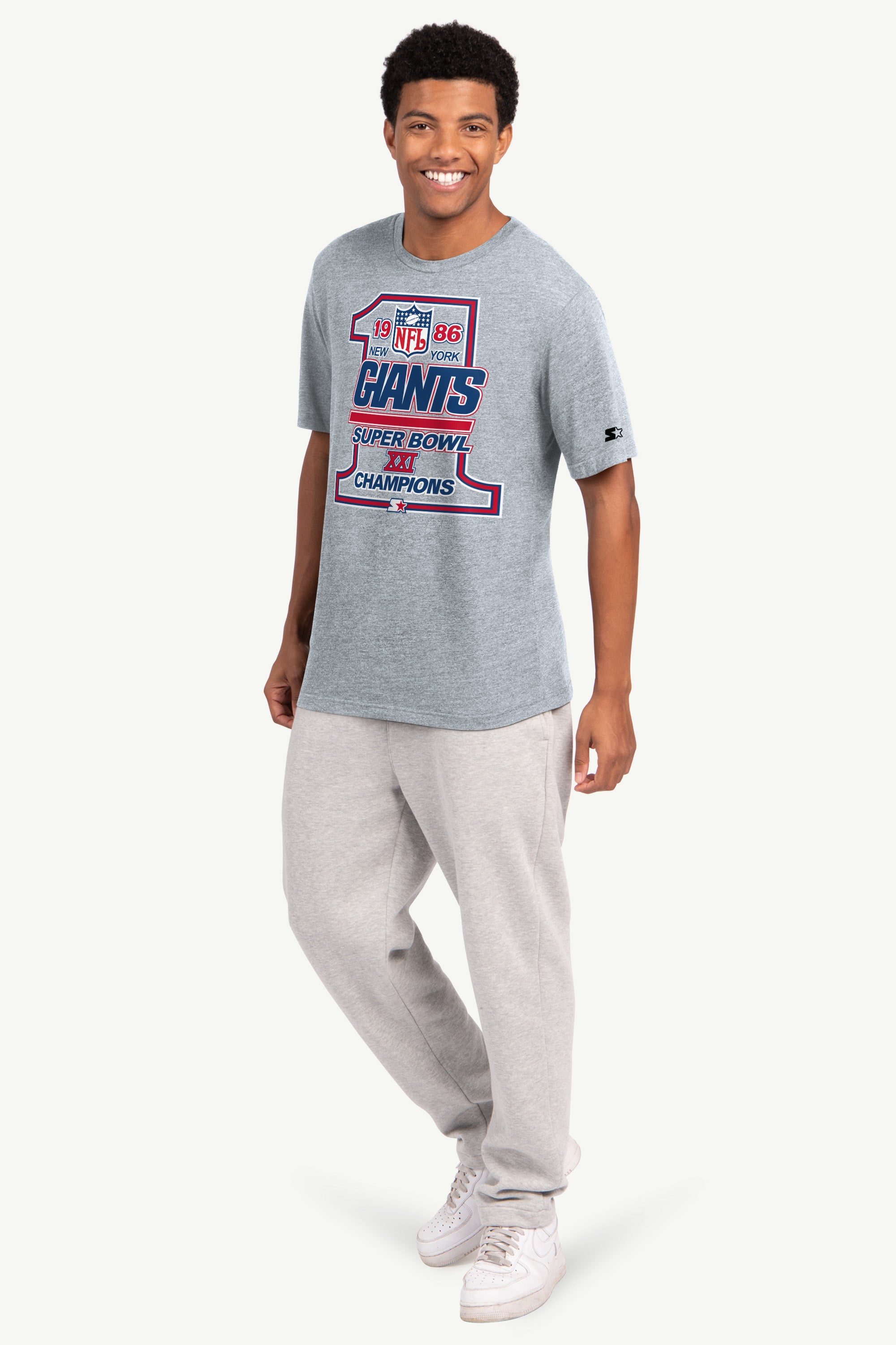 MENS NEW YORK GIANTS 40TH ANNIVERSARY T SHIRT View 4 MENS NEW YORK GIANTS 40TH ANNIVERSARY T SHIRT View 4