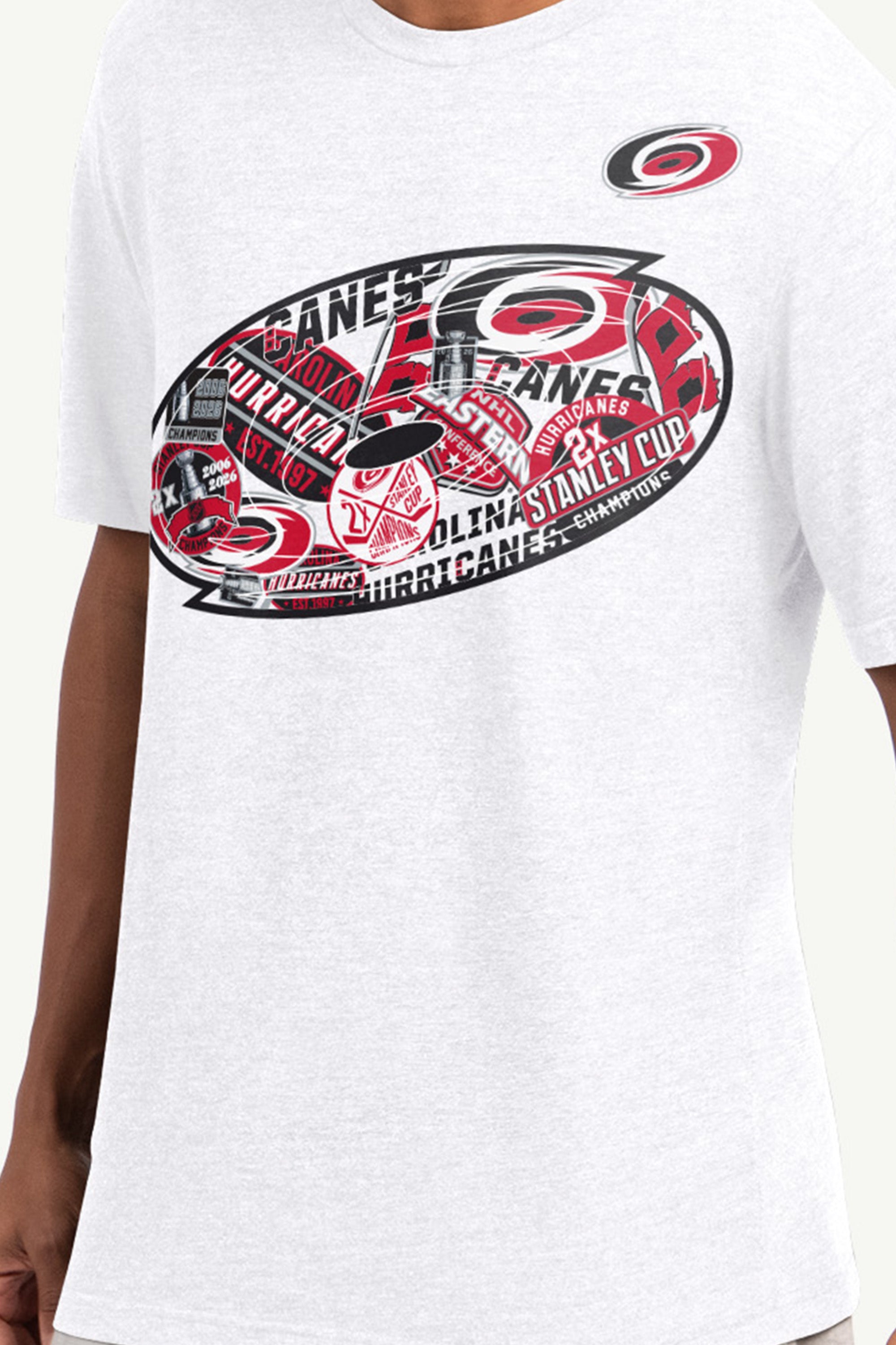 MENS CAROLINA HURRICANES NHL STANLEY CUP CHAMPS T SHIRT View 2 MENS CAROLINA HURRICANES NHL STANLEY CUP CHAMPS T SHIRT View 2