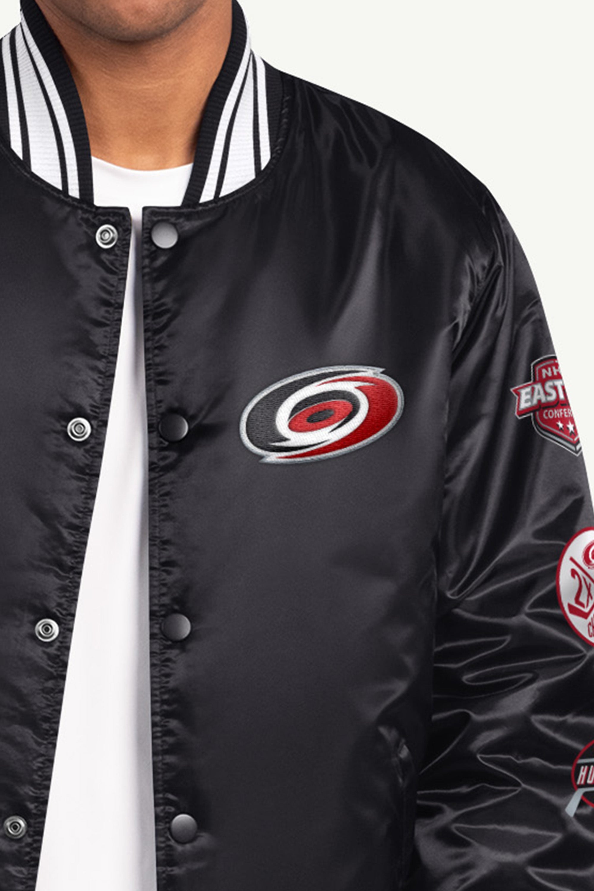 MENS CAROLINA HURRICANES NHL STANLEY CUP CHAMPS JACKET View 4 MENS CAROLINA HURRICANES NHL STANLEY CUP CHAMPS JACKET View 4