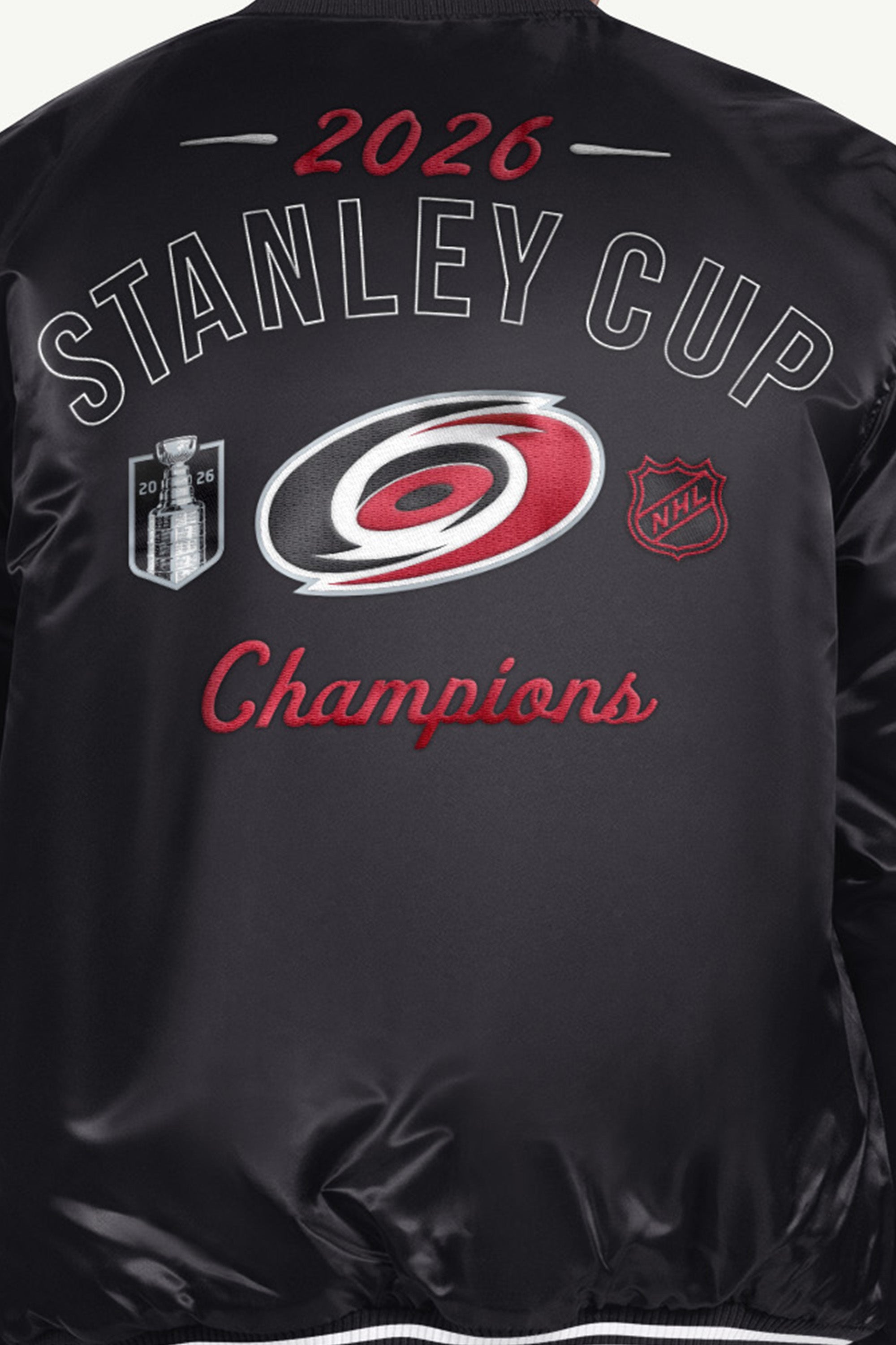MENS CAROLINA HURRICANES NHL STANLEY CUP CHAMPS JACKET View 5 MENS CAROLINA HURRICANES NHL STANLEY CUP CHAMPS JACKET View 5
