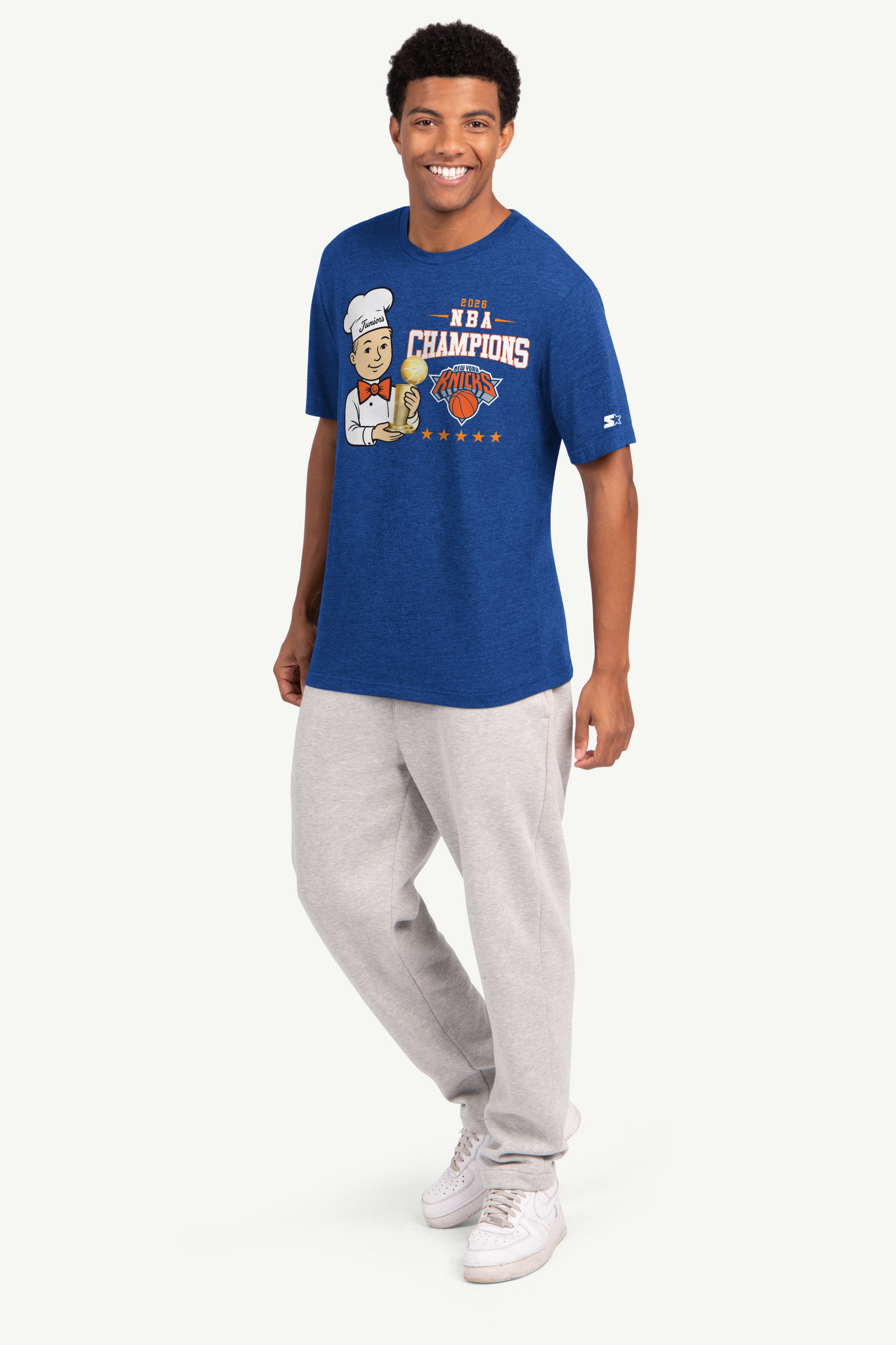 NEW YORK KNICKS X JUNIORS CHEESECAKE CHAMPIONS T SHIRT View 4 NEW YORK KNICKS X JUNIORS CHEESECAKE CHAMPIONS T SHIRT View 4