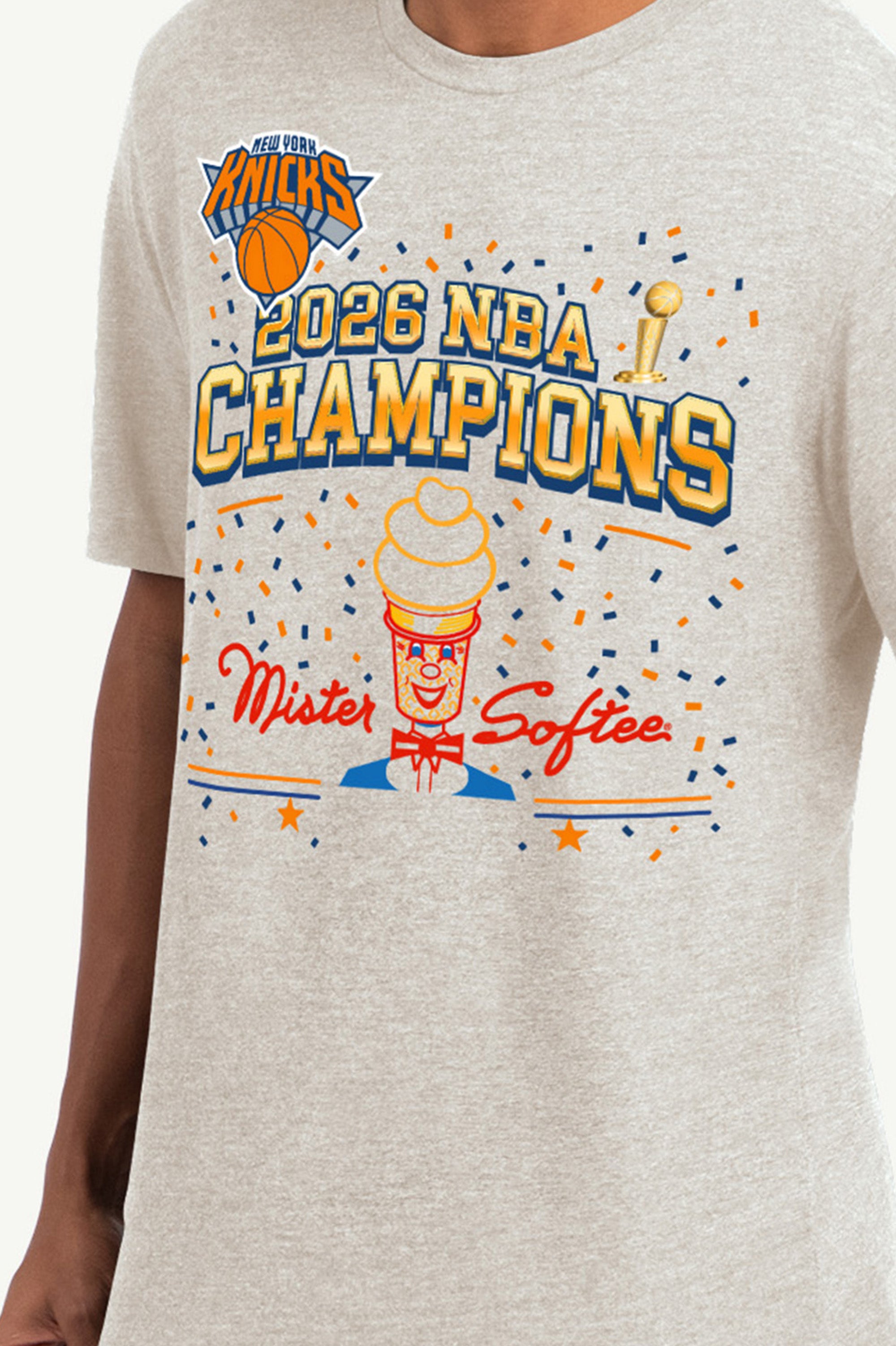 MENS NEW YORK KNICKS X MISTER SOFTEE CHAMPIONS T SHIRT View 2 | NBA MENS NEW YORK KNICKS X MISTER SOFTEE CHAMPIONS T SHIRT View 2 | NBA
