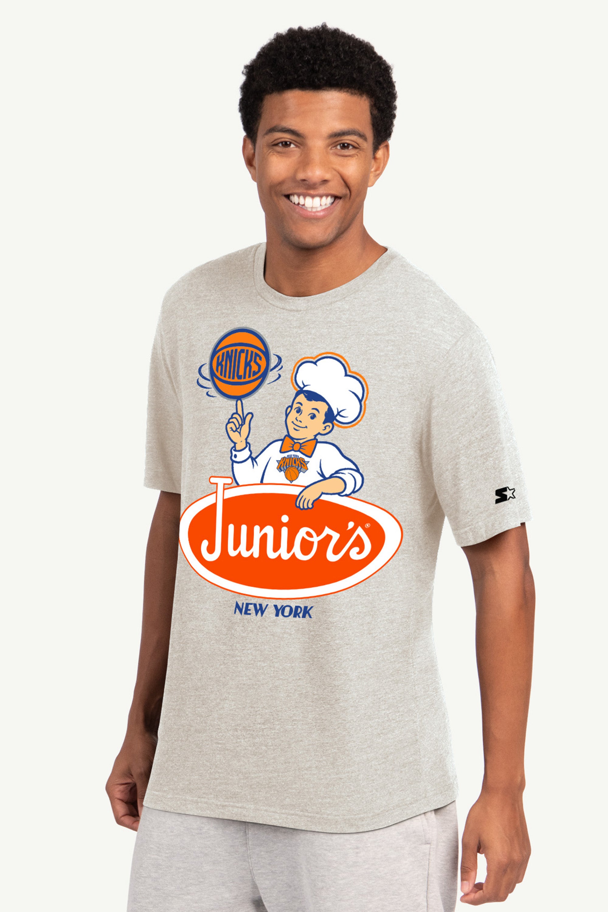 NEW YORK KNICKS X JUNIORS CHEESECAKE T SHIRT View 1 NEW YORK KNICKS X JUNIORS CHEESECAKE T SHIRT View 1