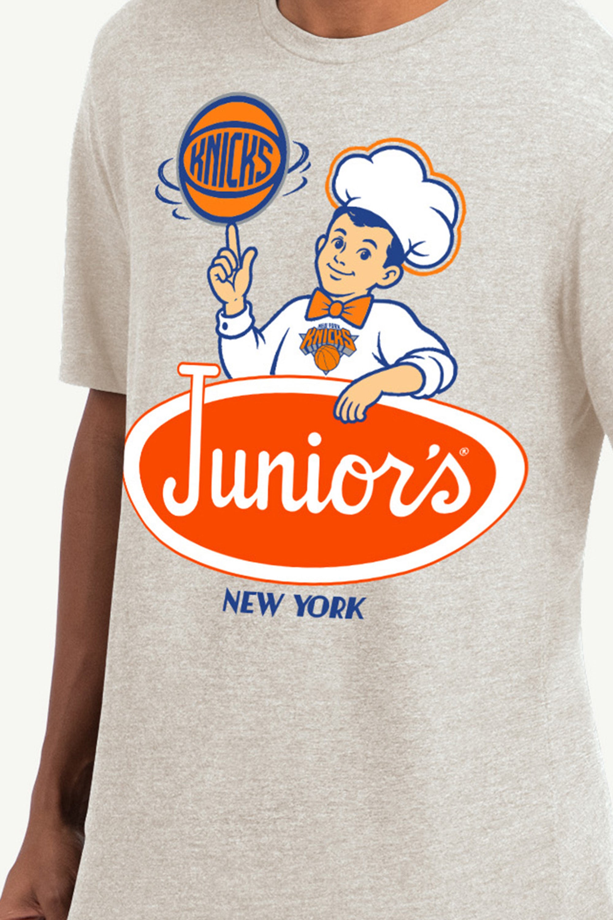 NEW YORK KNICKS X JUNIORS CHEESECAKE T SHIRT View 2 NEW YORK KNICKS X JUNIORS CHEESECAKE T SHIRT View 2