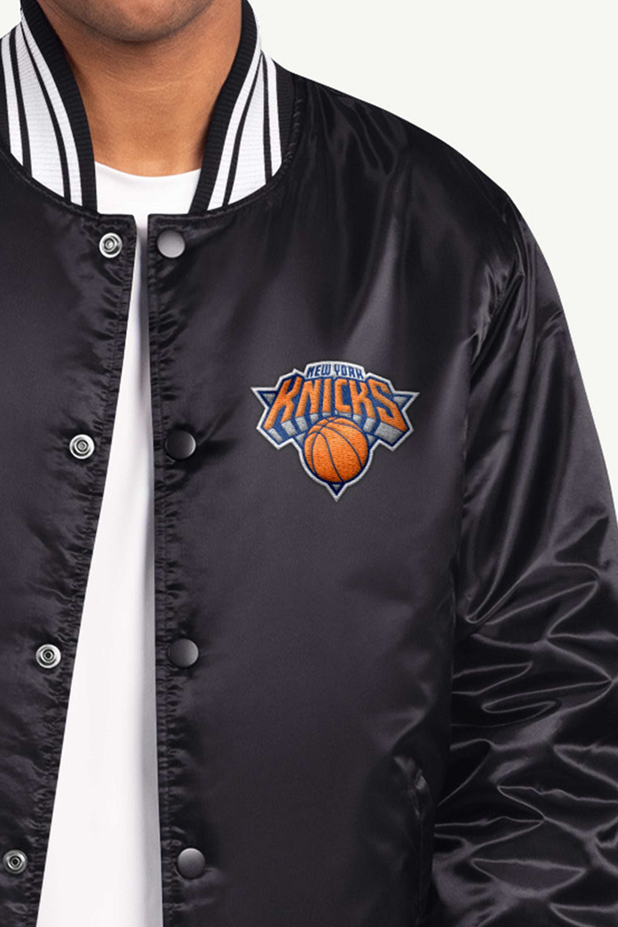 MENS NEW YORK KNICKS NBA CHAMPIONS EMBROIDERED JACKET View 4 MENS NEW YORK KNICKS NBA CHAMPIONS EMBROIDERED JACKET View 4