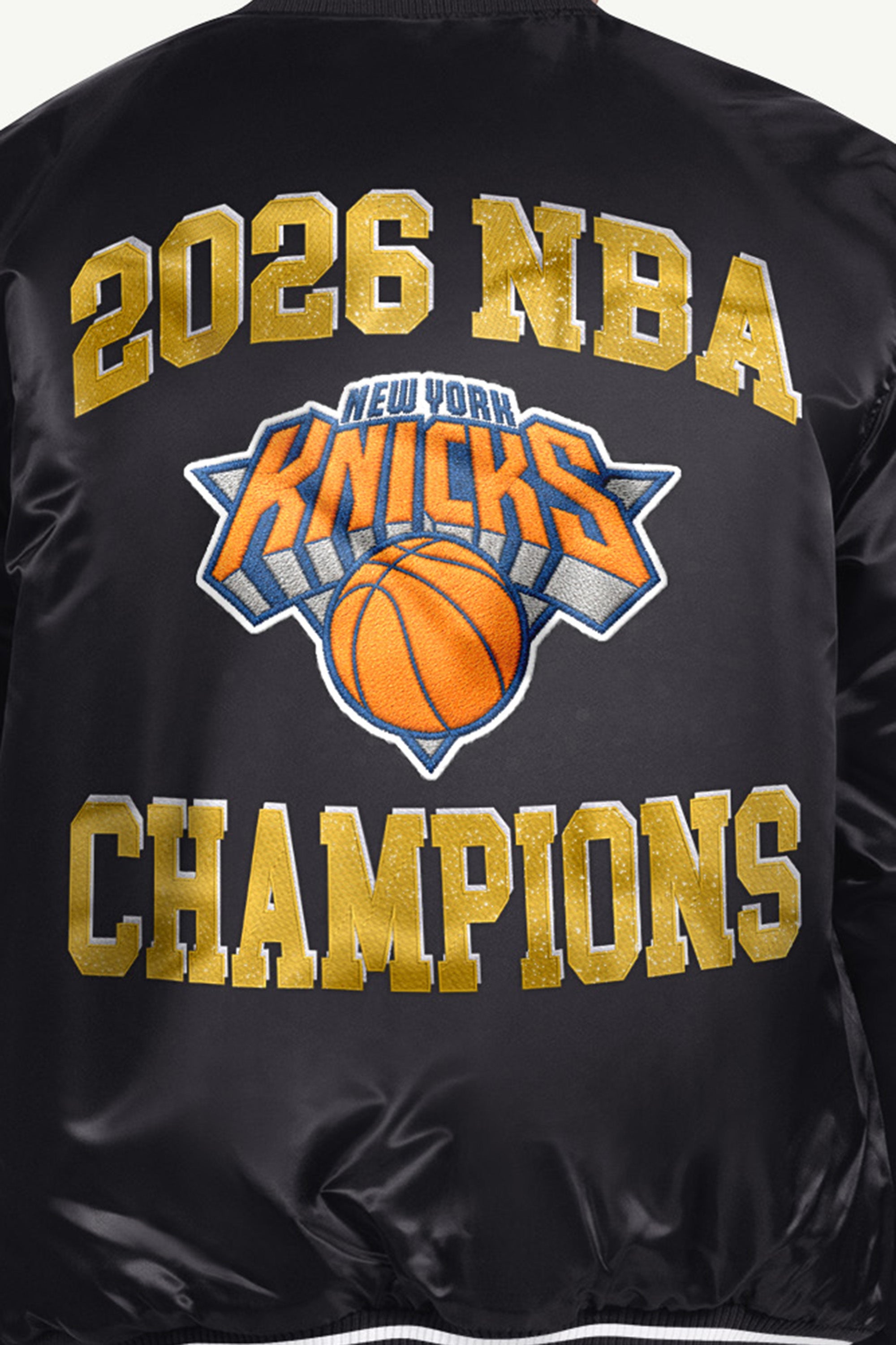 MENS NEW YORK KNICKS NBA CHAMPIONS EMBROIDERED JACKET View 6 MENS NEW YORK KNICKS NBA CHAMPIONS EMBROIDERED JACKET View 6