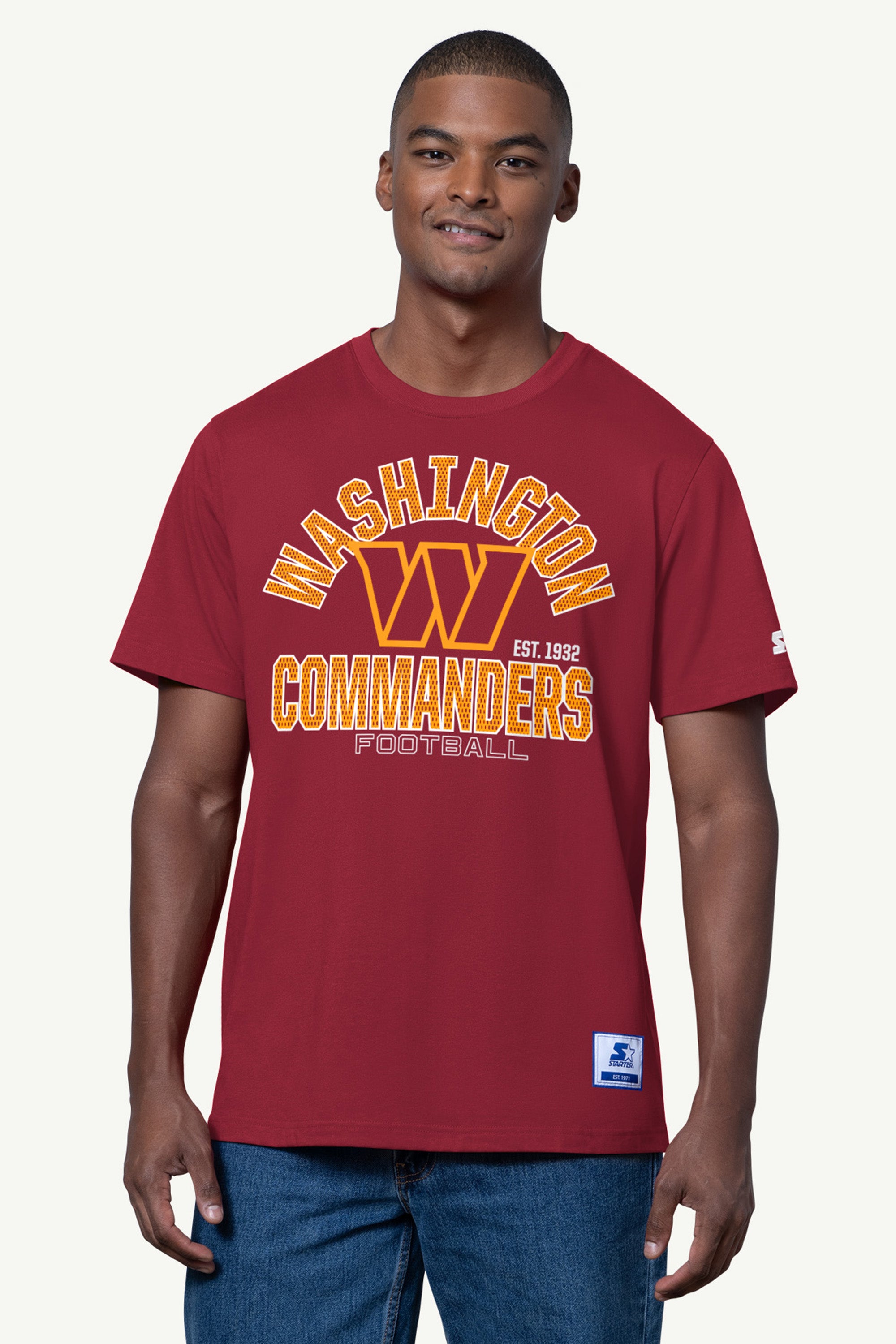 MENS WASHINGTON COMMANDERS SHORT SLEEVE T SHIRT View 1 | Washington Commanders MENS WASHINGTON COMMANDERS SHORT SLEEVE T SHIRT View 1 | Washington Commanders