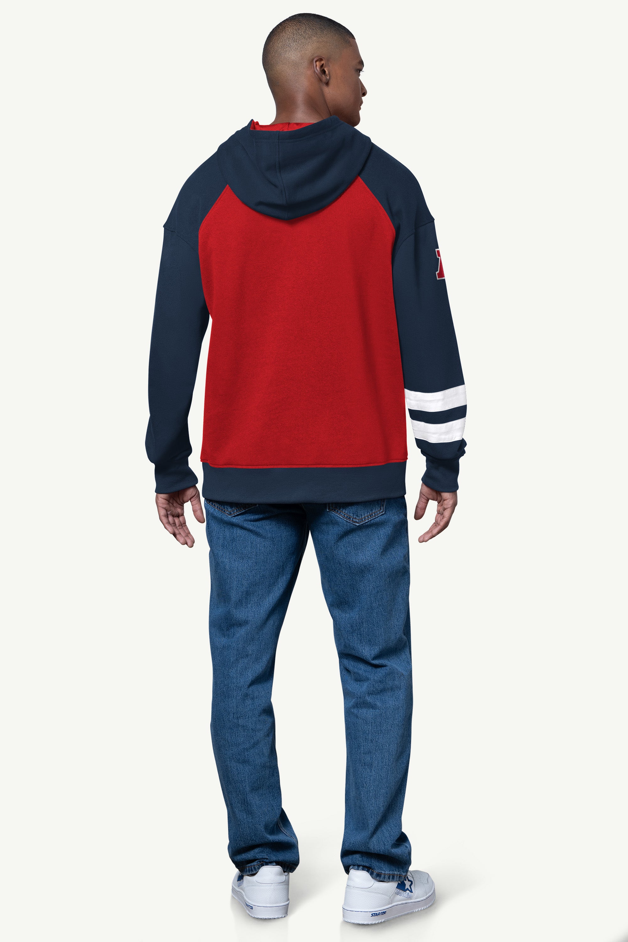 MENS NEW ENGLAND PATRIOTS INTERCEPTION COLORBLOCK HOODIE View 2 | Men's Hoodies MENS NEW ENGLAND PATRIOTS INTERCEPTION COLORBLOCK HOODIE View 2 | Men's Hoodies