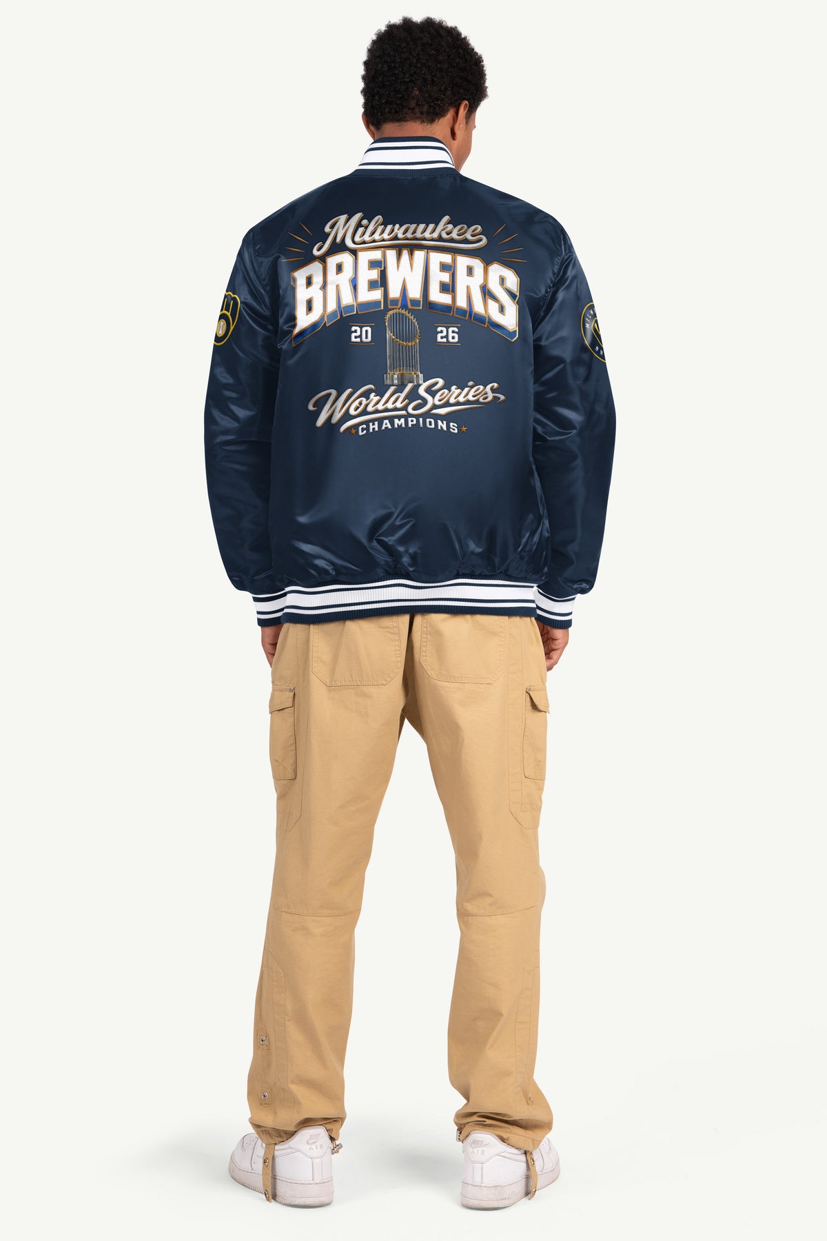 MENS MILWAUKEE BREWERS EMBROIDERED WS 2026 CHAMPIONS JACKET View 4 | STARTER JACKETS MENS MILWAUKEE BREWERS EMBROIDERED WS 2026 CHAMPIONS JACKET View 4 | STARTER JACKETS