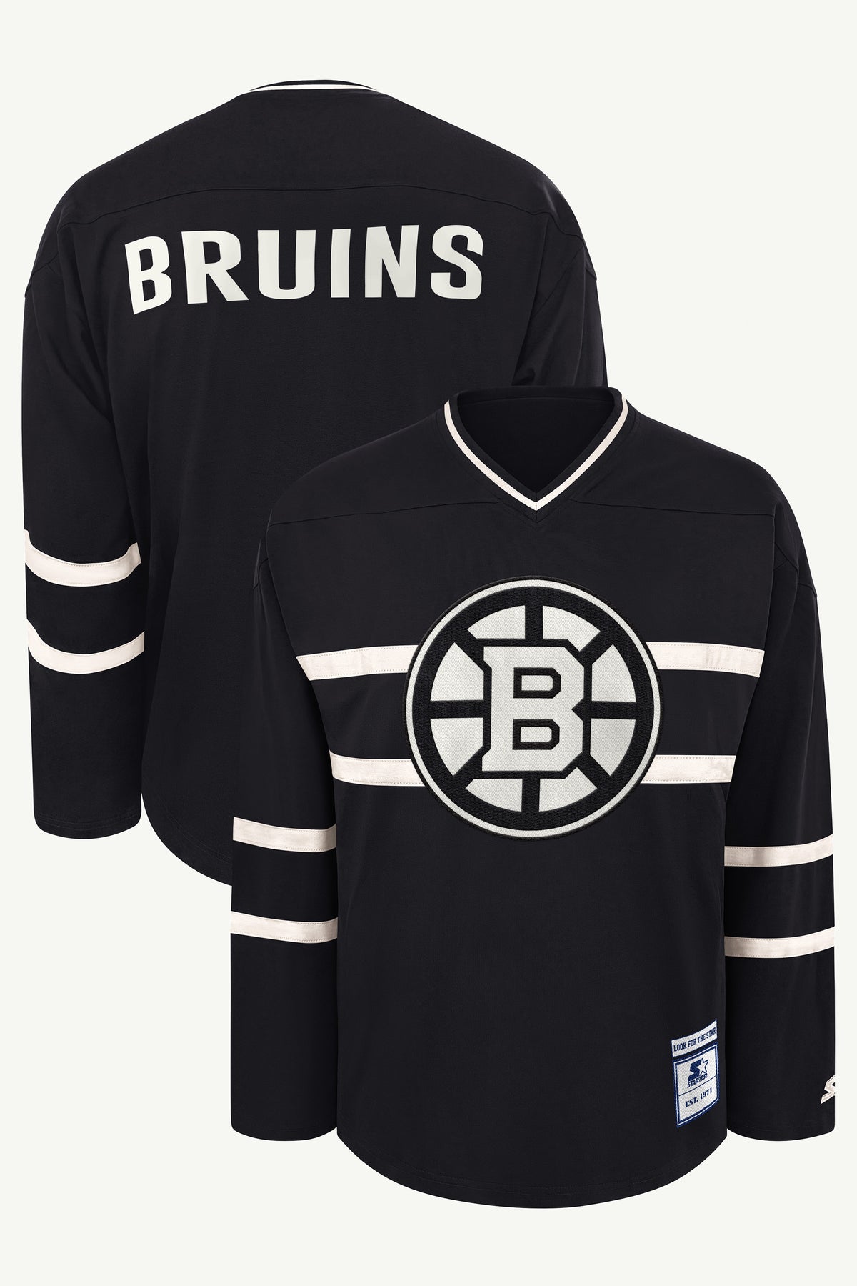 MENS BOSTON BRUINS LINE UP LONG SLEEVE View 1 MENS BOSTON BRUINS LINE UP LONG SLEEVE View 1