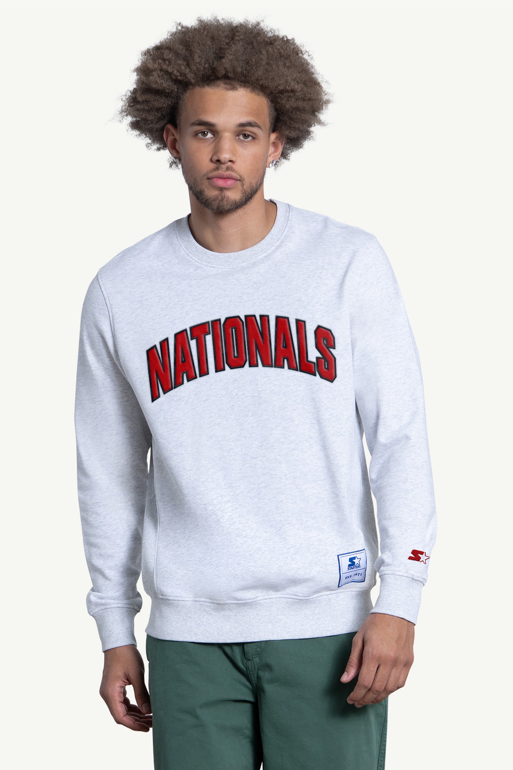 MENS WASHINGTON NATIONALS FACE OFF CREWNECK View 1 | MLB MENS WASHINGTON NATIONALS FACE OFF CREWNECK View 1 | MLB