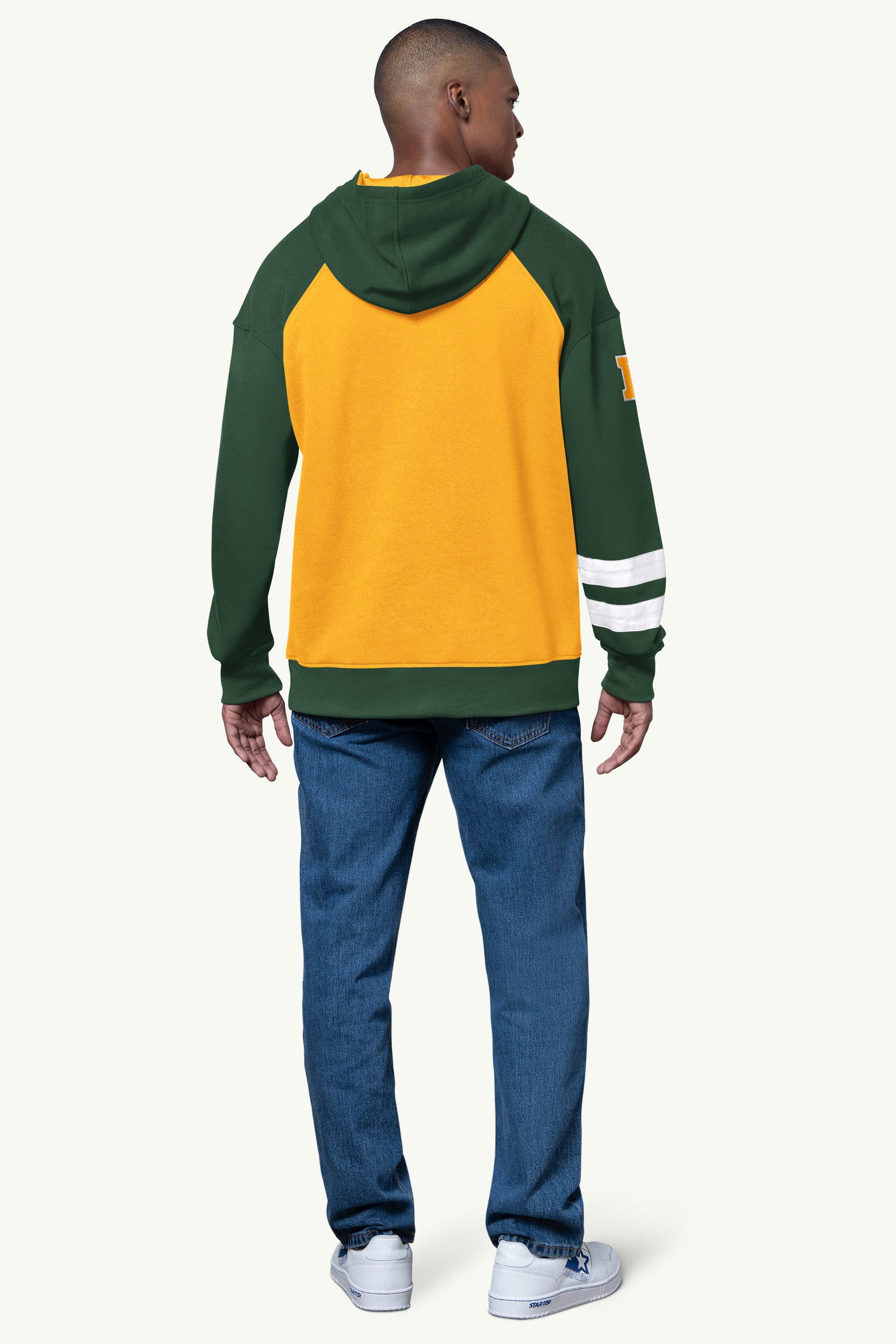 MENS GREEN BAY PACKERS INTERCEPTION COLORBLOCK HOODIE View 3 | Green Bay Packers MENS GREEN BAY PACKERS INTERCEPTION COLORBLOCK HOODIE View 3 | Green Bay Packers