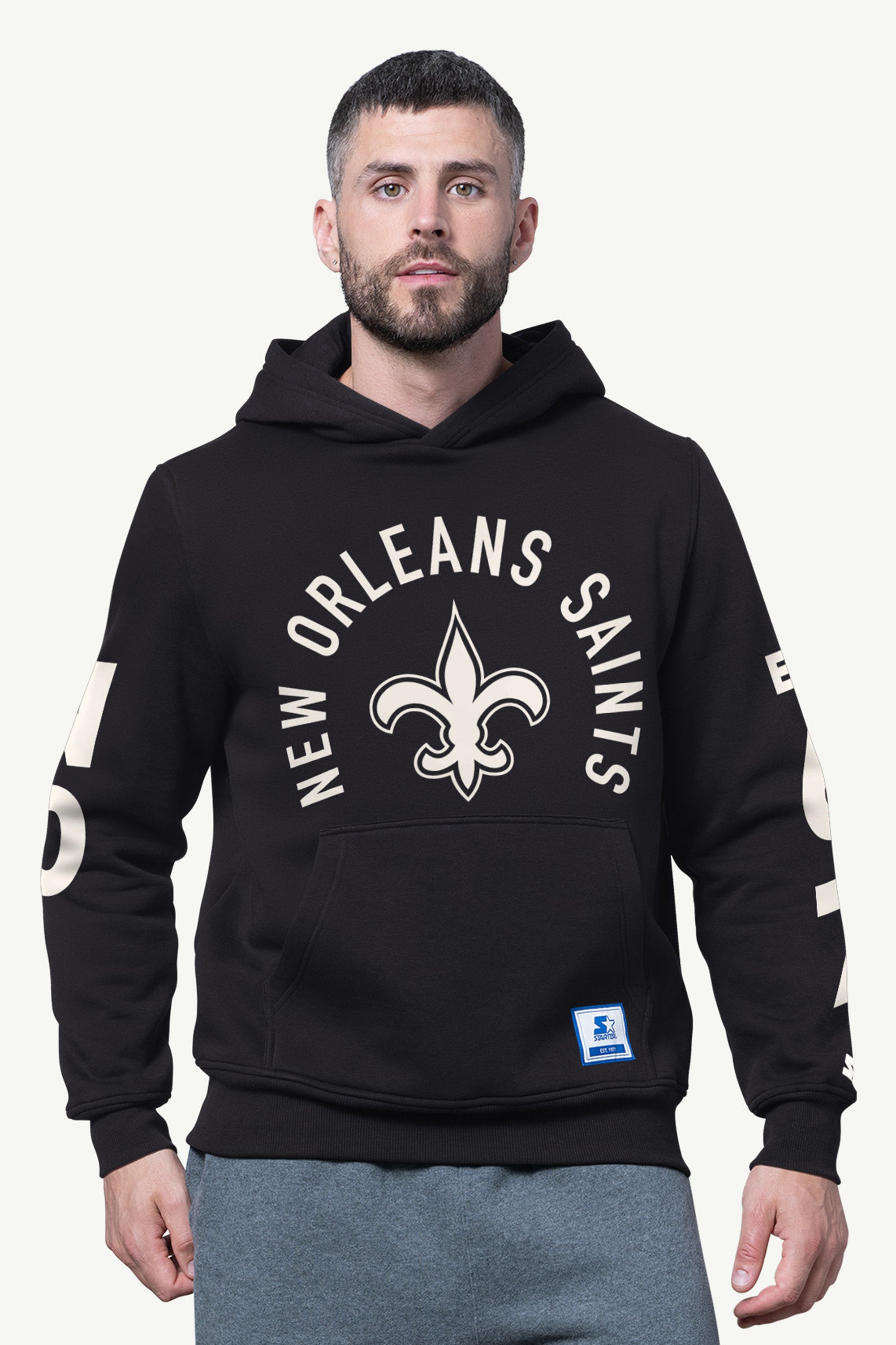MENS NEW ORLEANS SAINTS HANDOFF FLEECE HOODIE View 1 | New Orleans Saints MENS NEW ORLEANS SAINTS HANDOFF FLEECE HOODIE View 1 | New Orleans Saints