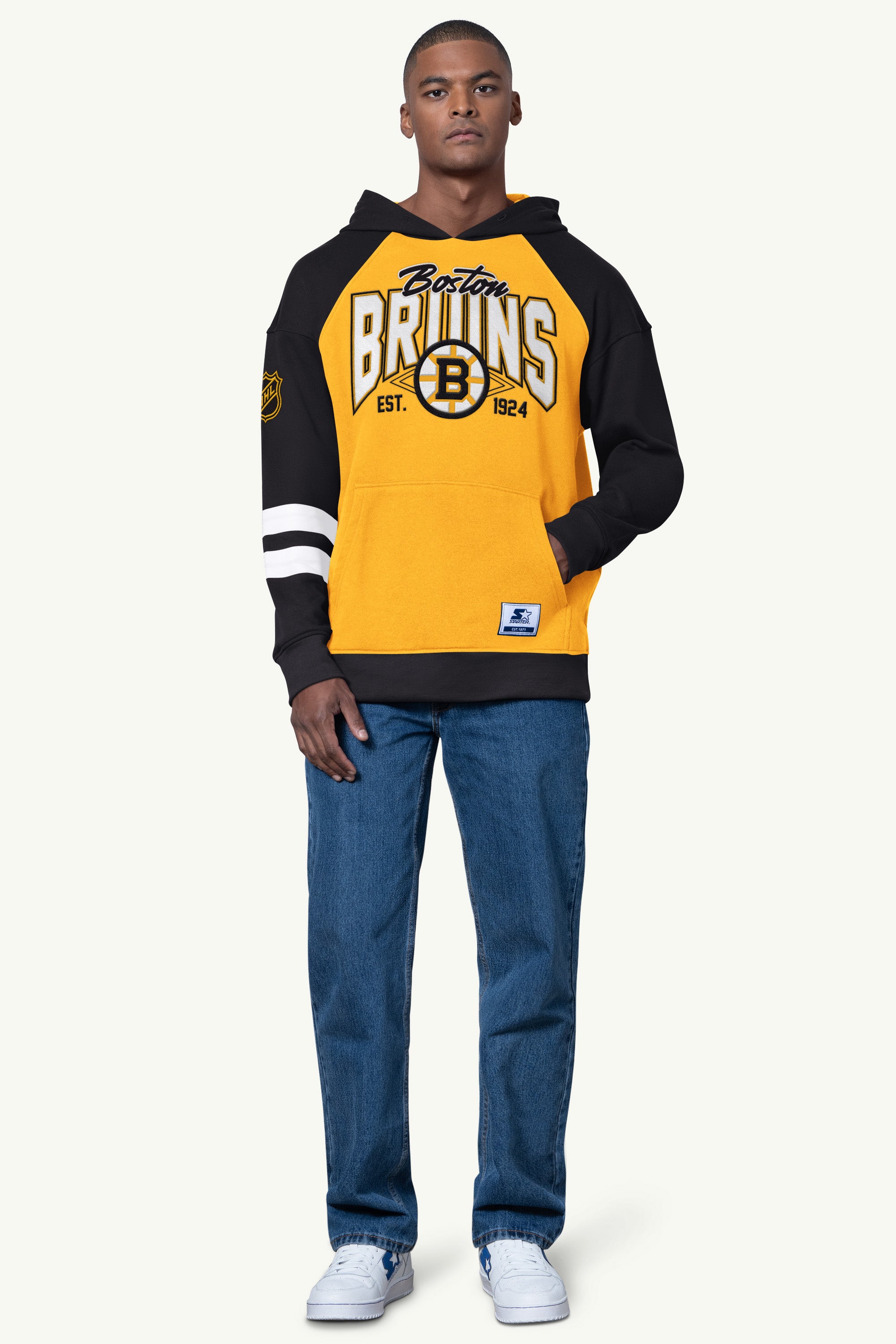 MENS BOSTON BRUINS INTERCEPTION COLORBLOCK HOODIE View 2 | Men's T-Shirts MENS BOSTON BRUINS INTERCEPTION COLORBLOCK HOODIE View 2 | Men's T-Shirts