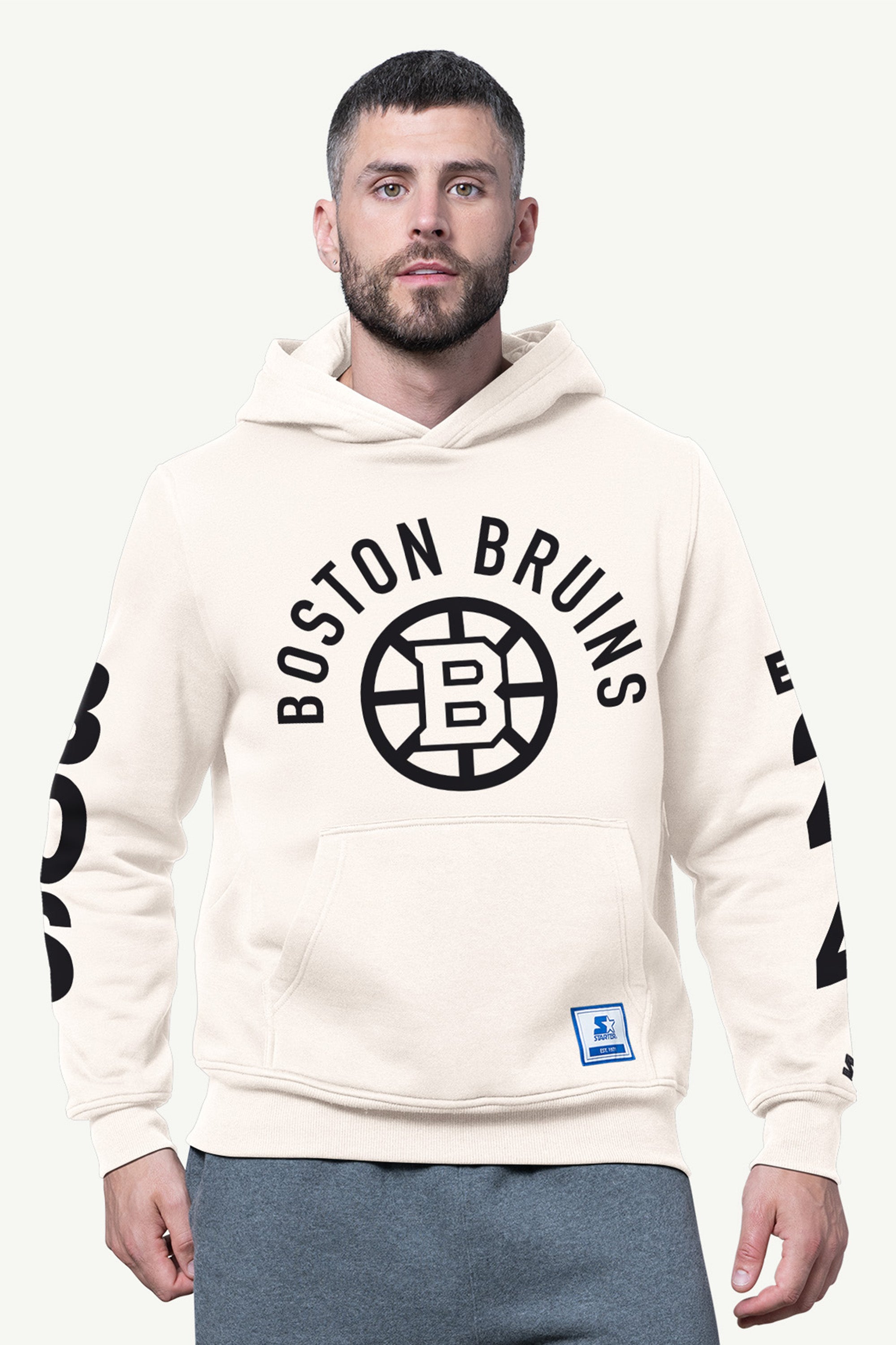 MENS BOSTON BRUINS HANDOFF FLEECE HOODIE View 1 | Boston Bruins MENS BOSTON BRUINS HANDOFF FLEECE HOODIE View 1 | Boston Bruins